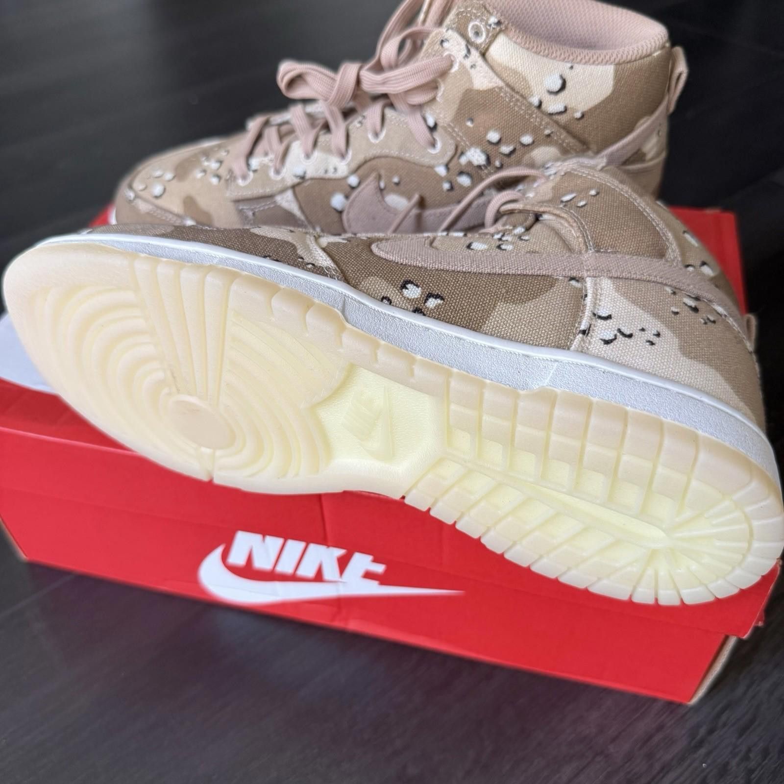 Nike New Nike Dunk High Desert Camo Brown White Womens Size 8.5 Size US 8.5 / IT 38.5 - 3 Thumbnail