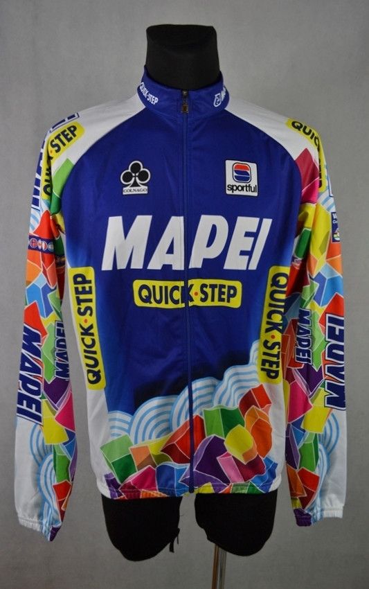 Vintage Vintage Sportful Mapei Quick-Step 2001 Cycling Jersey Size US XXL / EU 58 / 5 - 1 Thumbnail