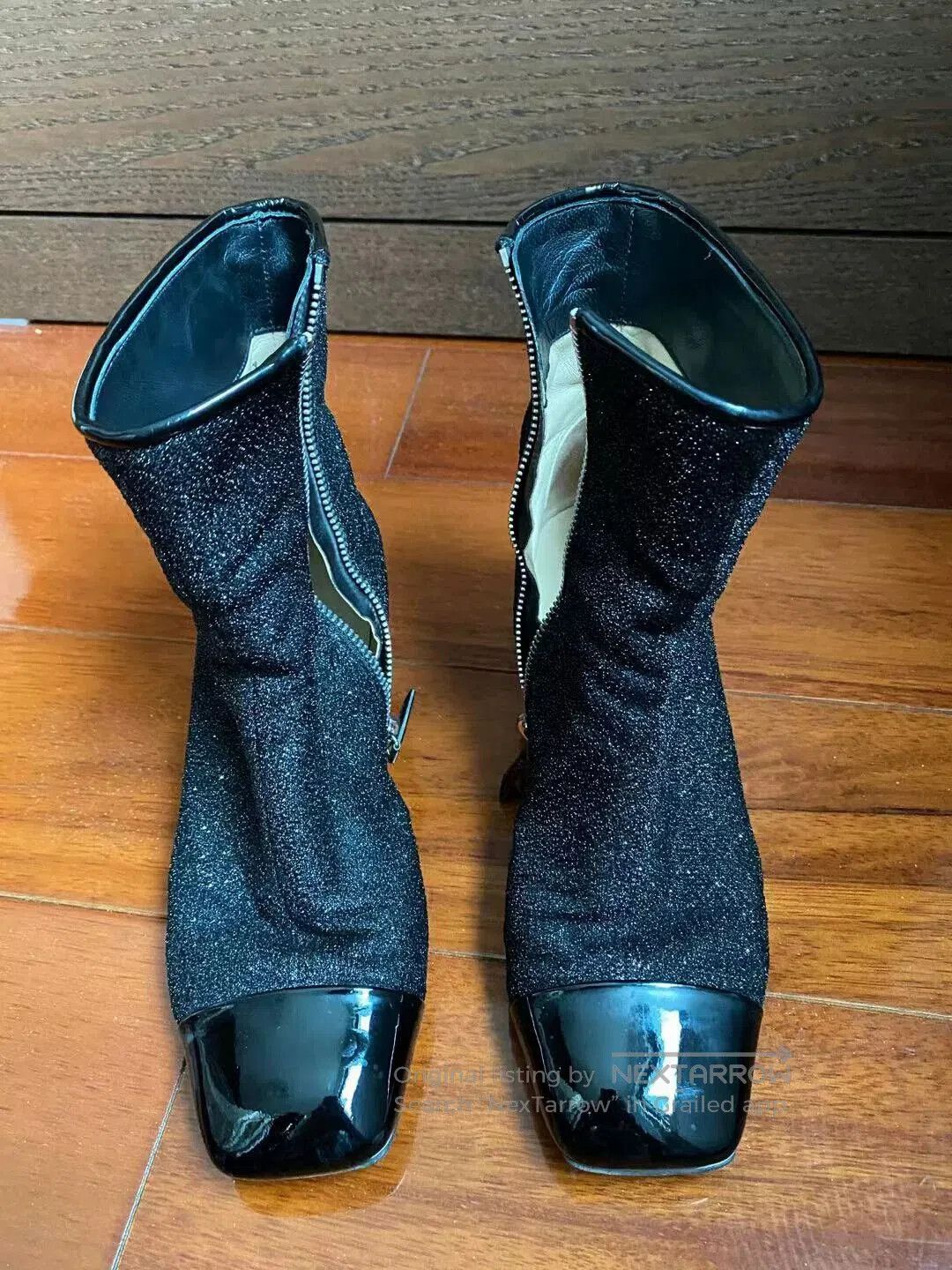 Chanel CHANEL Sequin Ankle Boots. Size US 5 / IT 35 - 1 Thumbnail