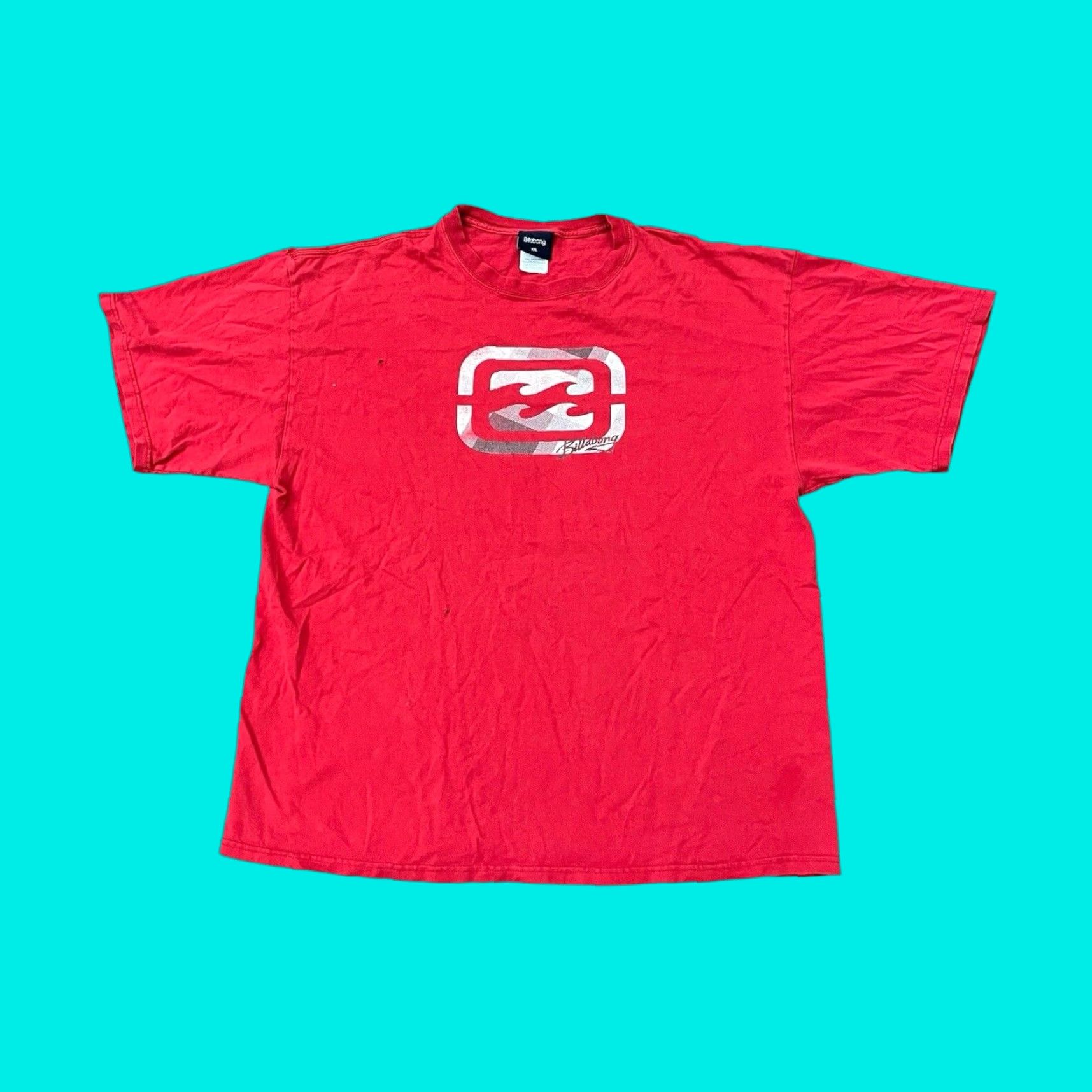 Billabong VINTAGE Billabong T-Shirt Mens 2XL Red 90s Grunge Surf Skate Y2K Cyber Graphic Size US XXL / EU 58 / 5 - 1 Thumbnail