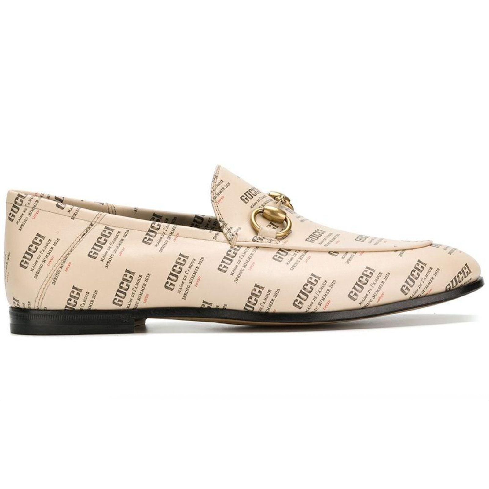 Gucci Gucci Brixton Soy Black Stamp Horsebit Loafer Flat G9 US10 Size US 10 / EU 43 - 1 Thumbnail
