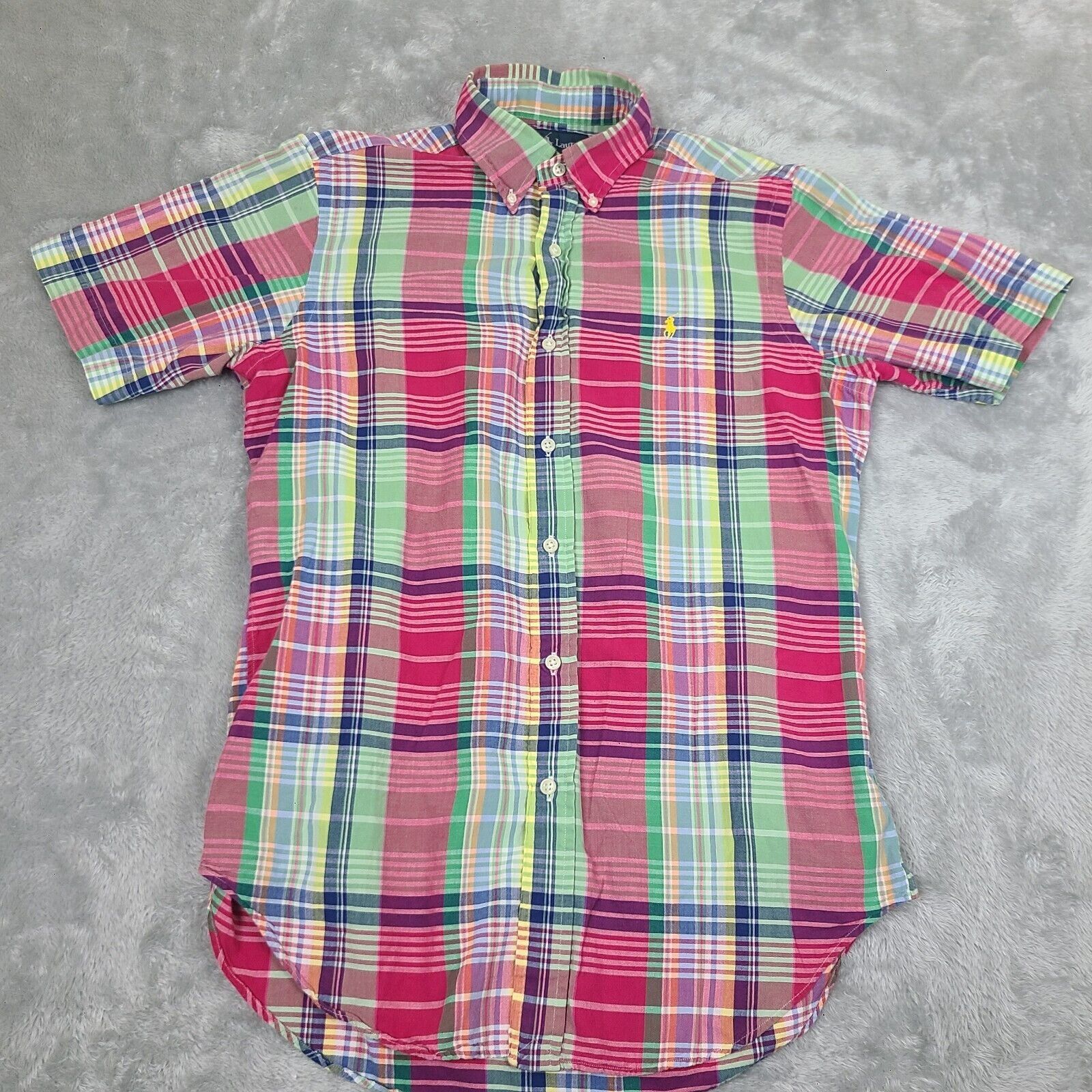 Polo Ralph Lauren Polo Ralph Lauren Classic Fit Plaid Short Sleeve Shirt Mens Size US S / EU 44-46 / 1 - 1 Thumbnail
