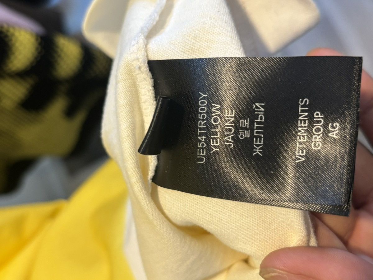 Vetements VETEMENTS Yellow Game-Changing T-Shirt 🔰 Size US M / EU 48-50 / 2 - 8 Thumbnail