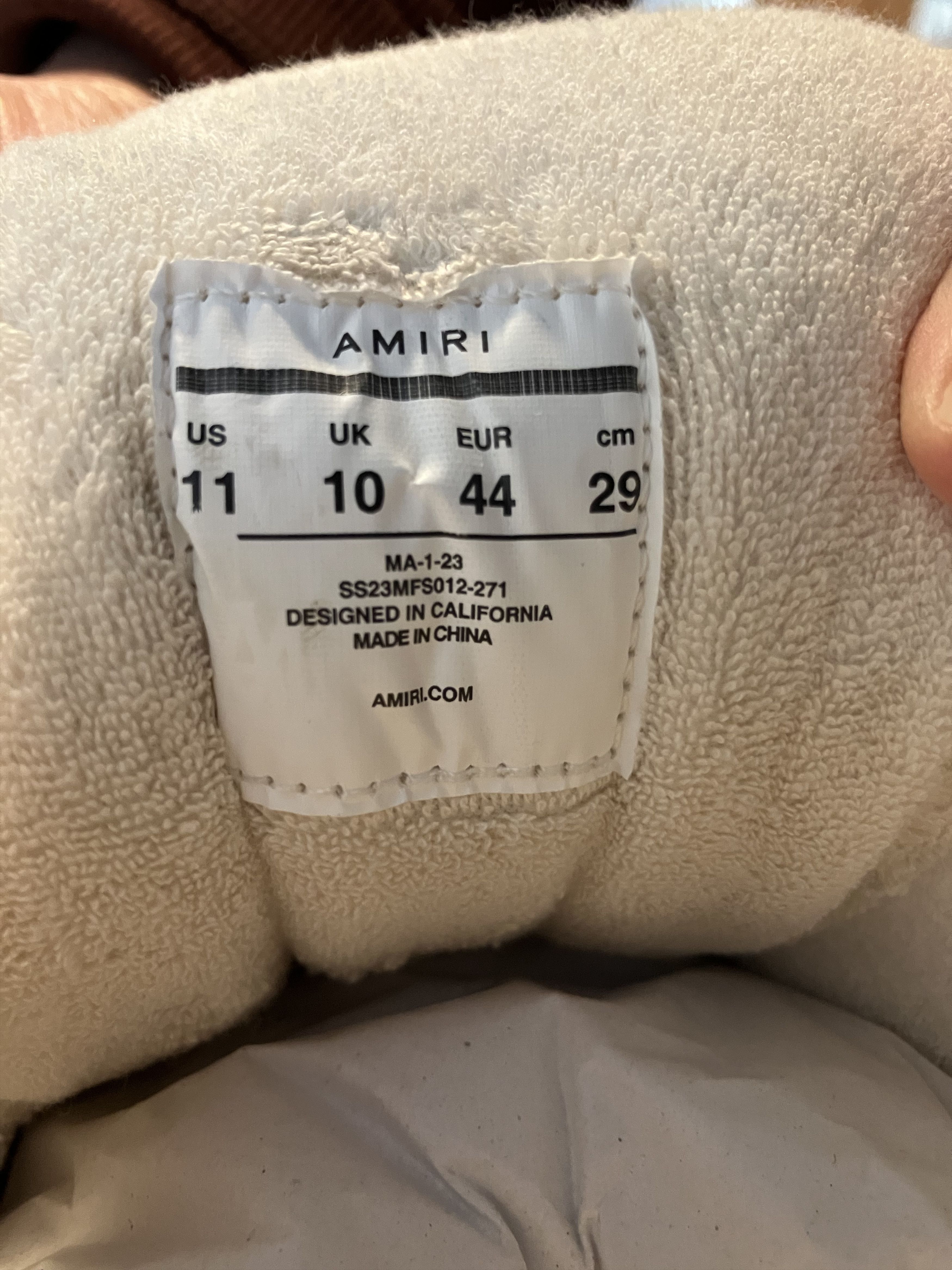 Amiri Amiri MA-1 'Alabaster' Size US 11 / EU 44 - 6 Thumbnail