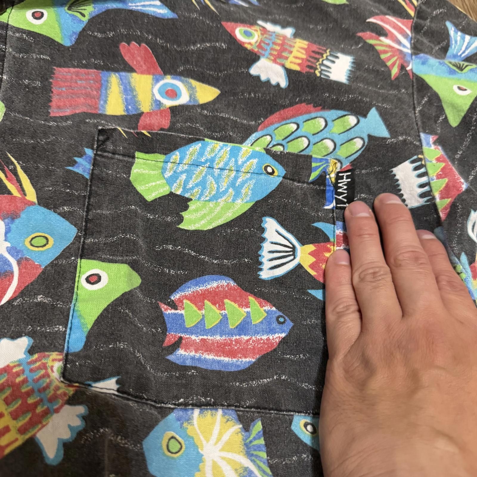 Other Vintage Art Fish Hawaiian Tropical Shirt 80s 90s Size US L / EU 52-54 / 3 - 3 Thumbnail