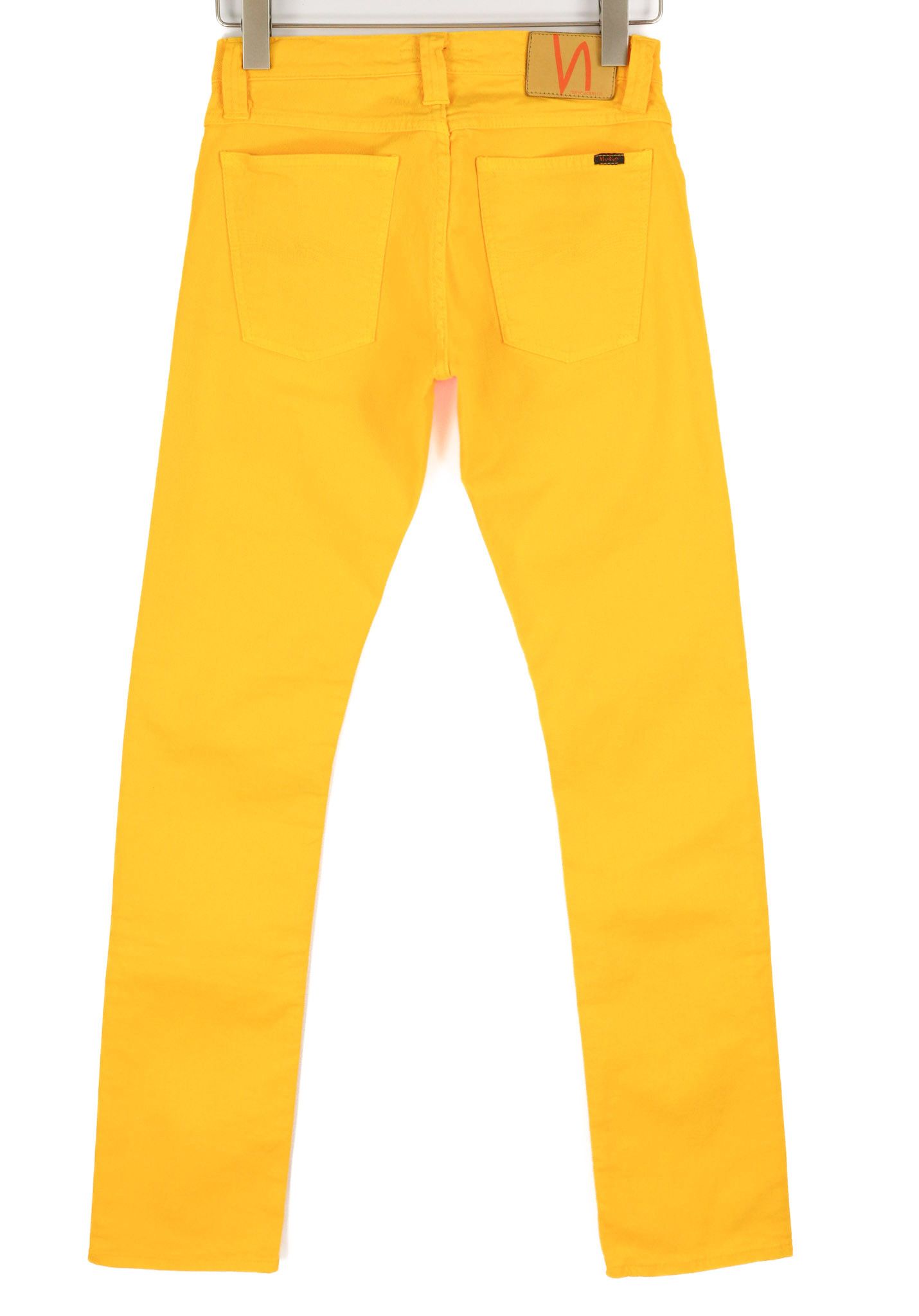 Nudie Jeans SUPER SLIM KIM W28/L33 Denim Yellow Zip Jeans 82579 Size US 28 / EU 44 - 2 Thumbnail