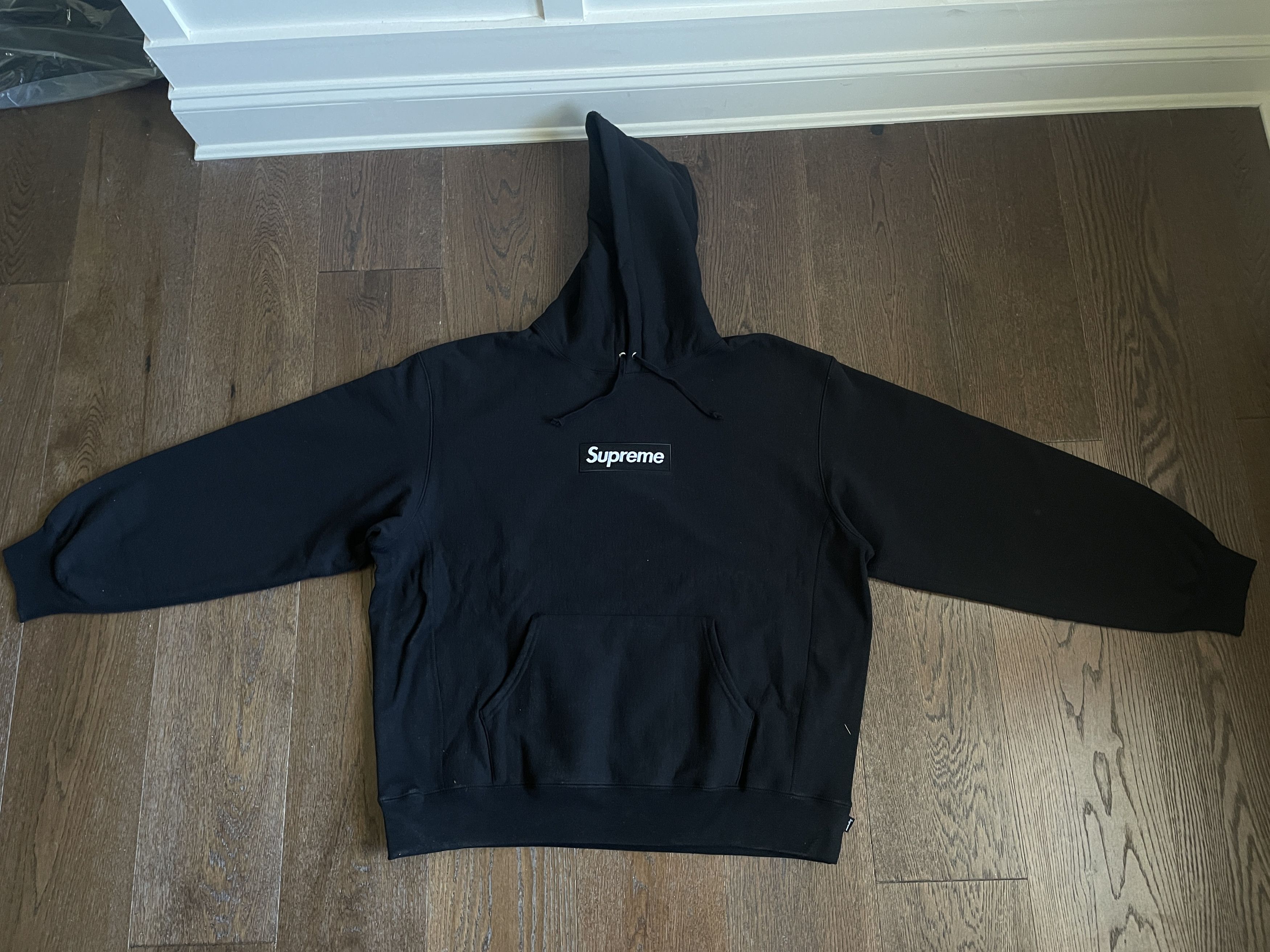 Supreme Box Logo Hoodie Black Grailed