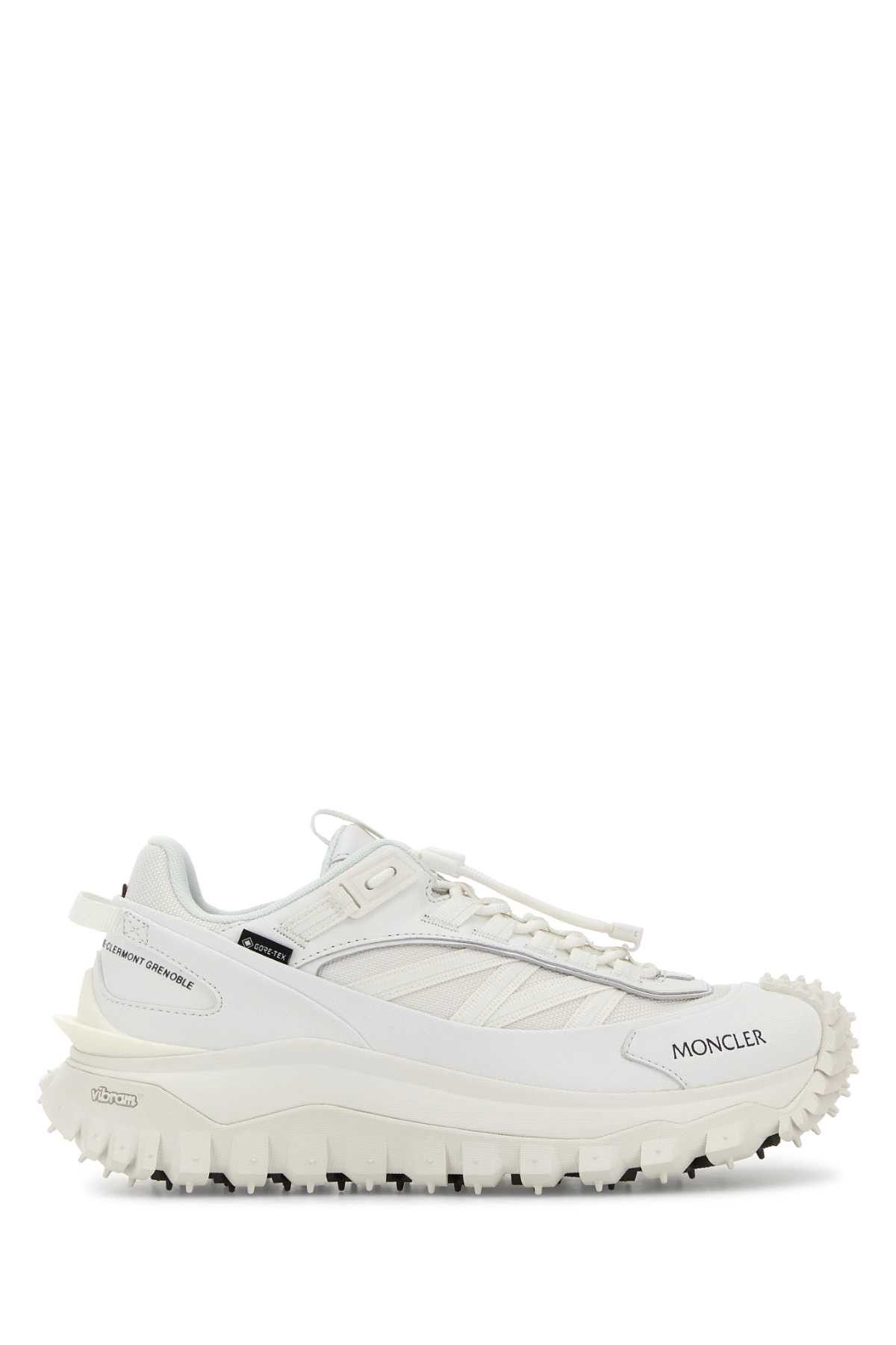 Moncler White Fabric Trailgrip Gtx Sneakers Size US 8.5 / IT 38.5 - 1 Thumbnail