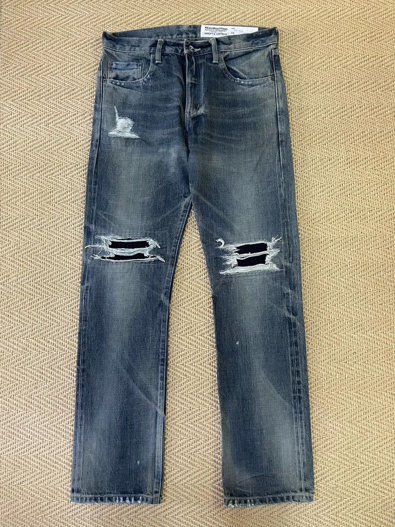 Neighborhood NEIGHBORHOOD 18aw Patch Denim Jeans - dmc Size US 33 - 1 Thumbnail