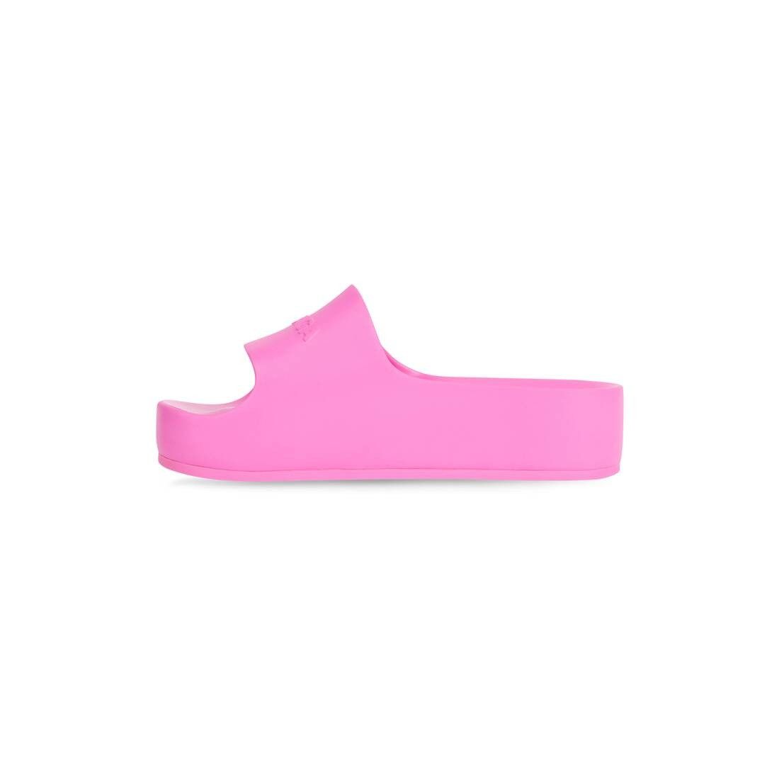 Balenciaga o1la1rc1a0725 Chunky Slides Sandals in Fluo Pink Size US 7 / IT 37 - 3 Thumbnail