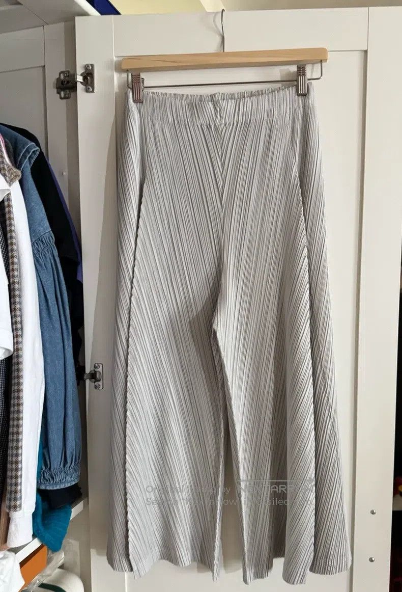Issey Miyake Issey Miyake size:5 Irregular Wide-Leg Trousers Size 22" - 2 Thumbnail