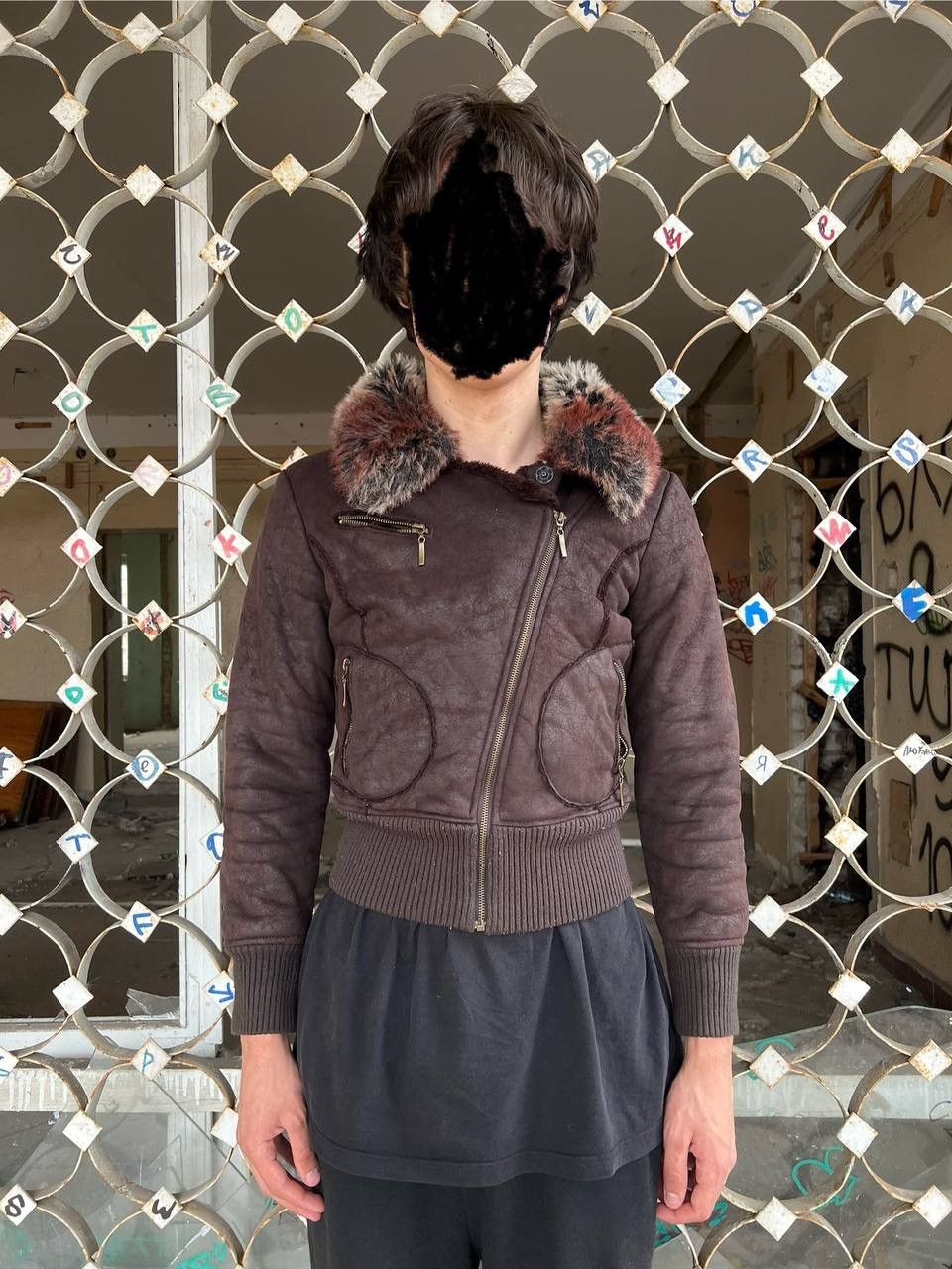 Vintage Vintage y2k Asymmetrical G.O.A Style Fur Bomber Jacket Size US S / EU 44-46 / 1 - 2 Thumbnail
