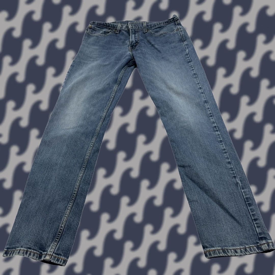 Levi's Levi’s 514 Jeans Men 30x29 Blue Medium Wash Straight Fit Denim Classic Rise Mid Zip Button Size US 30 / EU 46 - 1 Thumbnail
