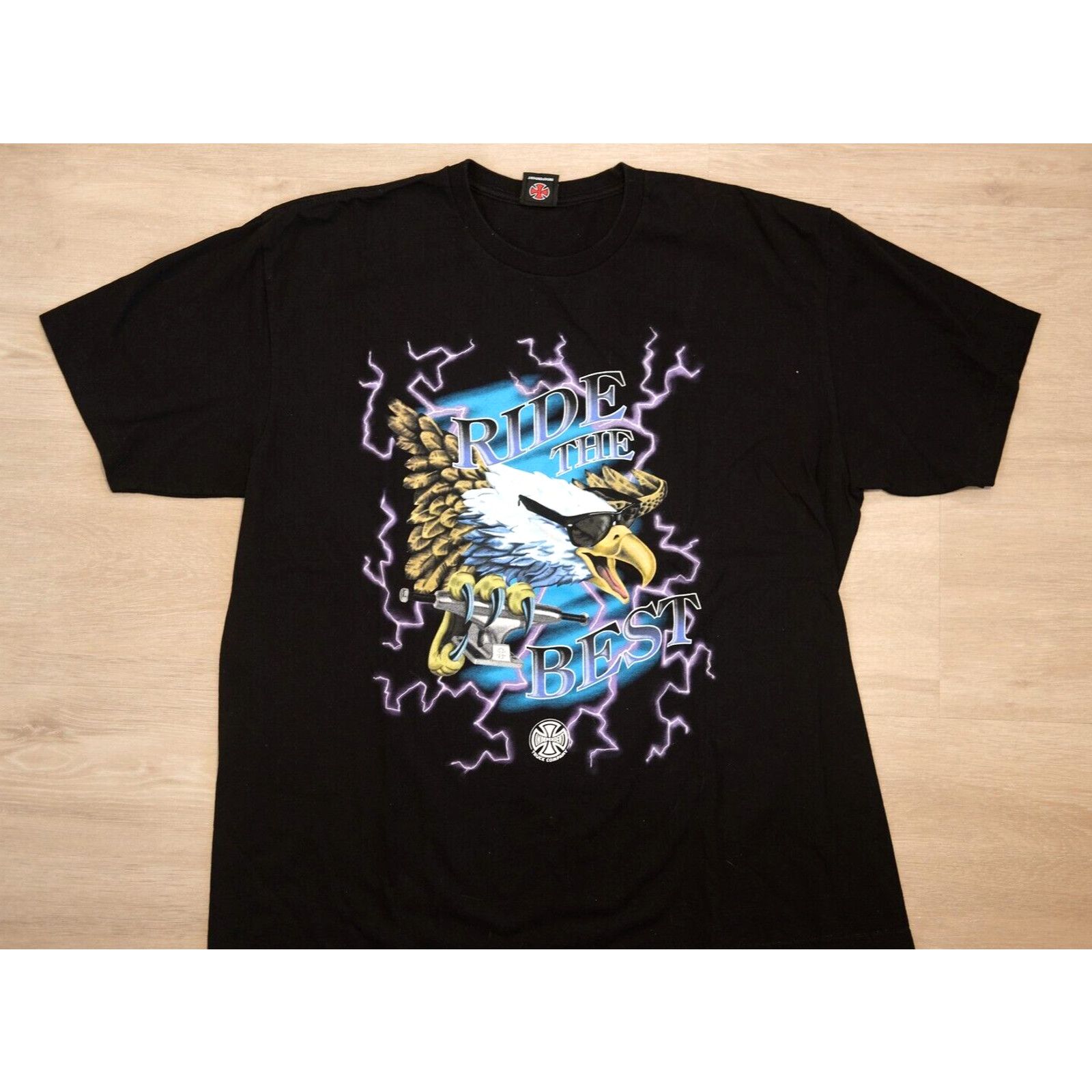 Independent Truck Co. Vintage 90s Ride Best Eagle Sunglasses Shirt Large Black Size US L / EU 52-54 / 3 - 1 Thumbnail
