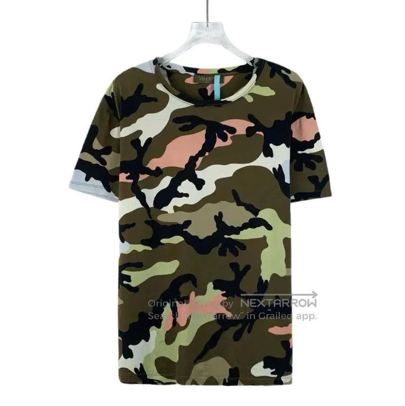 Valentino Valentino Camouflage Cotton T-Shirt for Men . Size US M / EU 48-50 / 2 - 1 Thumbnail