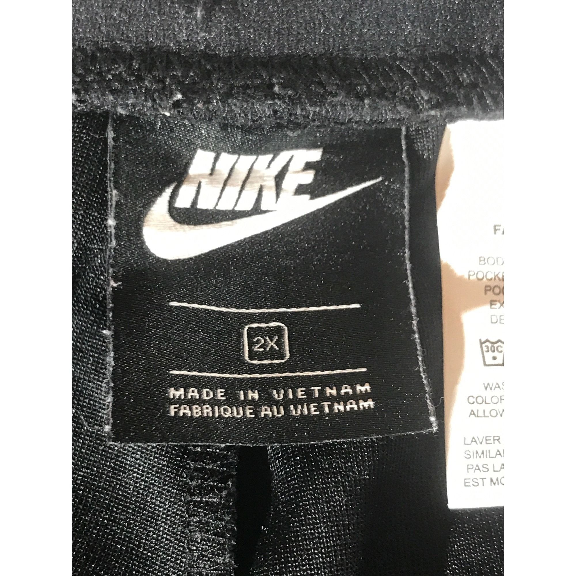 Nike Nike Women's Black & Gold Swoosh Athletic Sweatpants Joggers Size 40" / US 18 - 5 Thumbnail