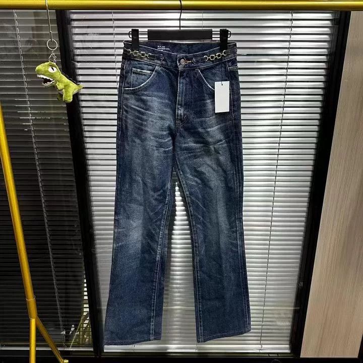Japanese Brand Celine Chain Logo Jeans 24 Size 24" / US 00 / IT 34 - 1 Thumbnail