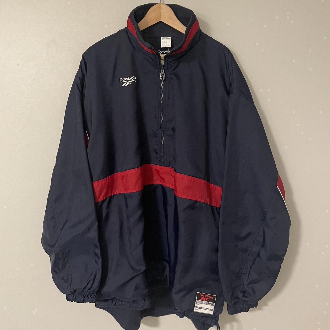 Reebok Vintage 90’s Reebok Fleece-lined 1/4-zip REVERSIBLE Jacket! Size US XL / EU 56 / 4 - 3 Thumbnail