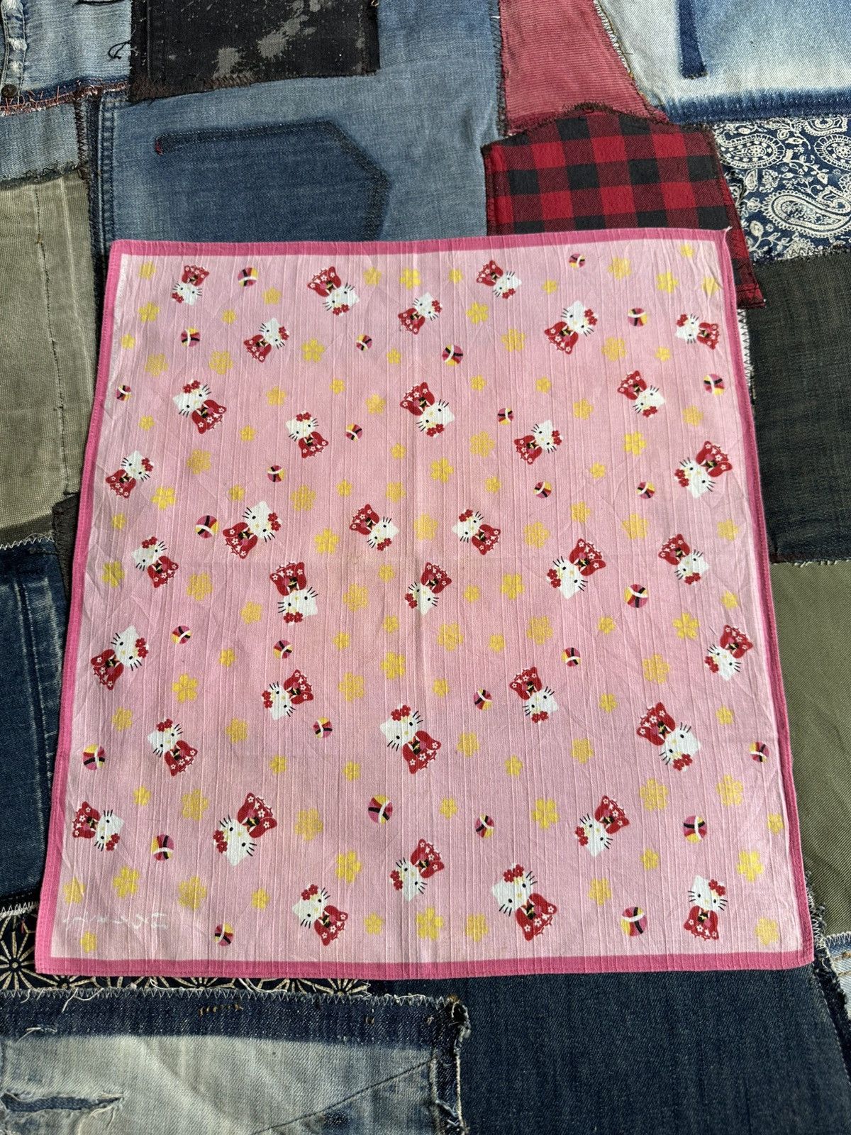 Anime Hello Kitty Handkerchief/ Neckerchief/ Bandana Size ONE SIZE - 6 Thumbnail