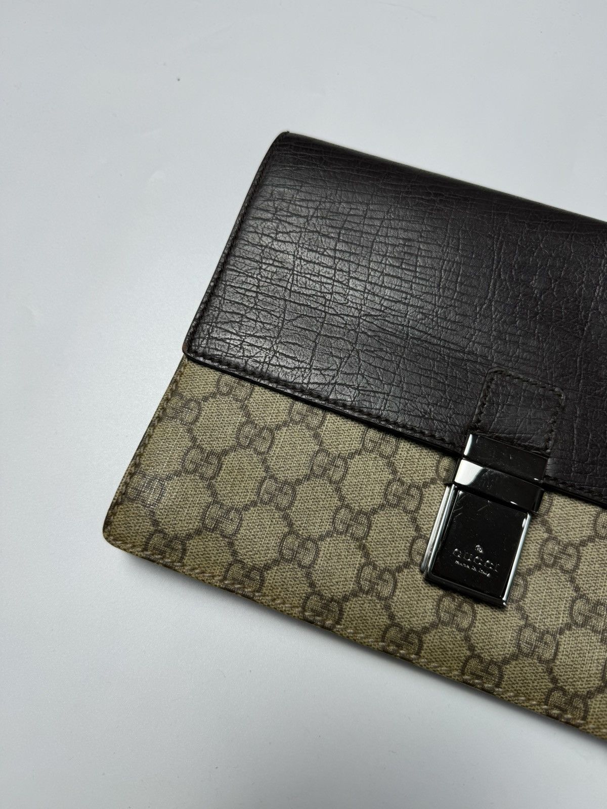 Gucci Gucci GG Supreme Plus Second Bag Clutch Leather Size ONE SIZE - 4 Thumbnail