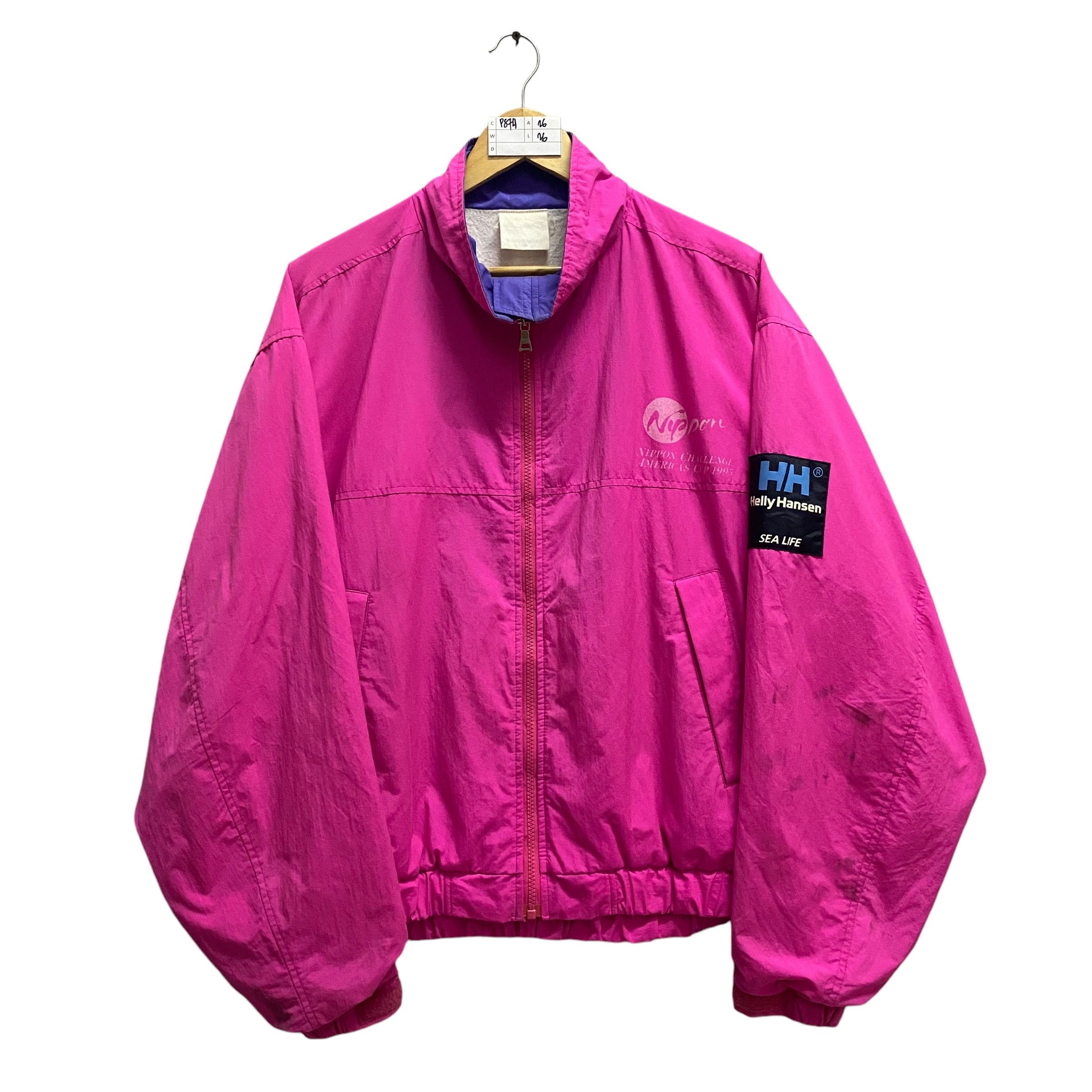 Helly Hansen Vintage Nippon Challenge America's Cup Pink Windbreaker L Size US L / EU 52-54 / 3 - 5 Thumbnail