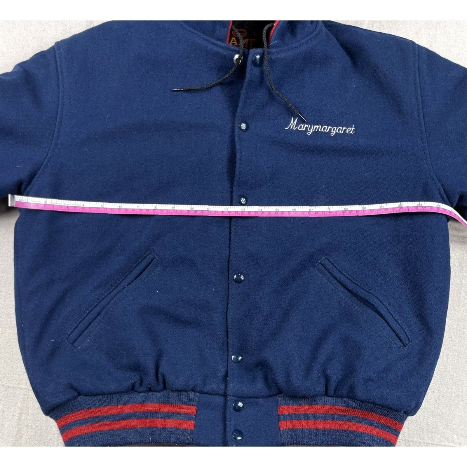 Vintage VINTAGE GAME Varsity Jacket | Jacket | Men L Blue Quilted Lined Wool Accents Band Collar 80s 90s Music School Athletic Concert Fall Spring Winter USA Size US L / EU 52-54 / 3 - 5 Thumbnail