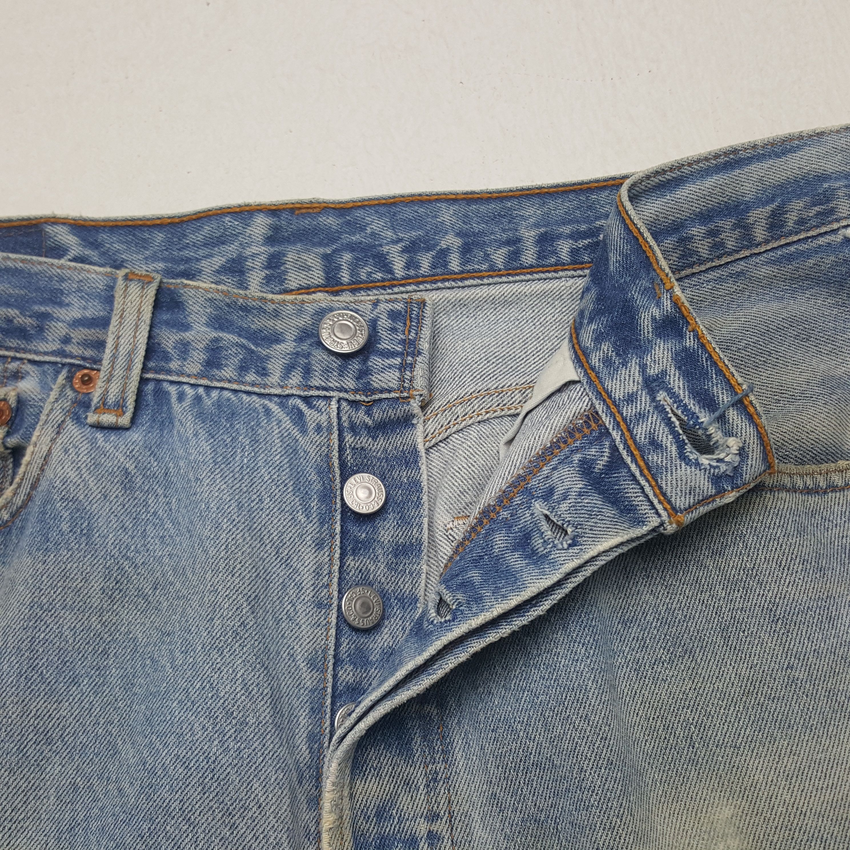 Levi's × Vintage Vintage Levi's USA Distressed Style Denim Jeans Size US 31 - 12 Thumbnail