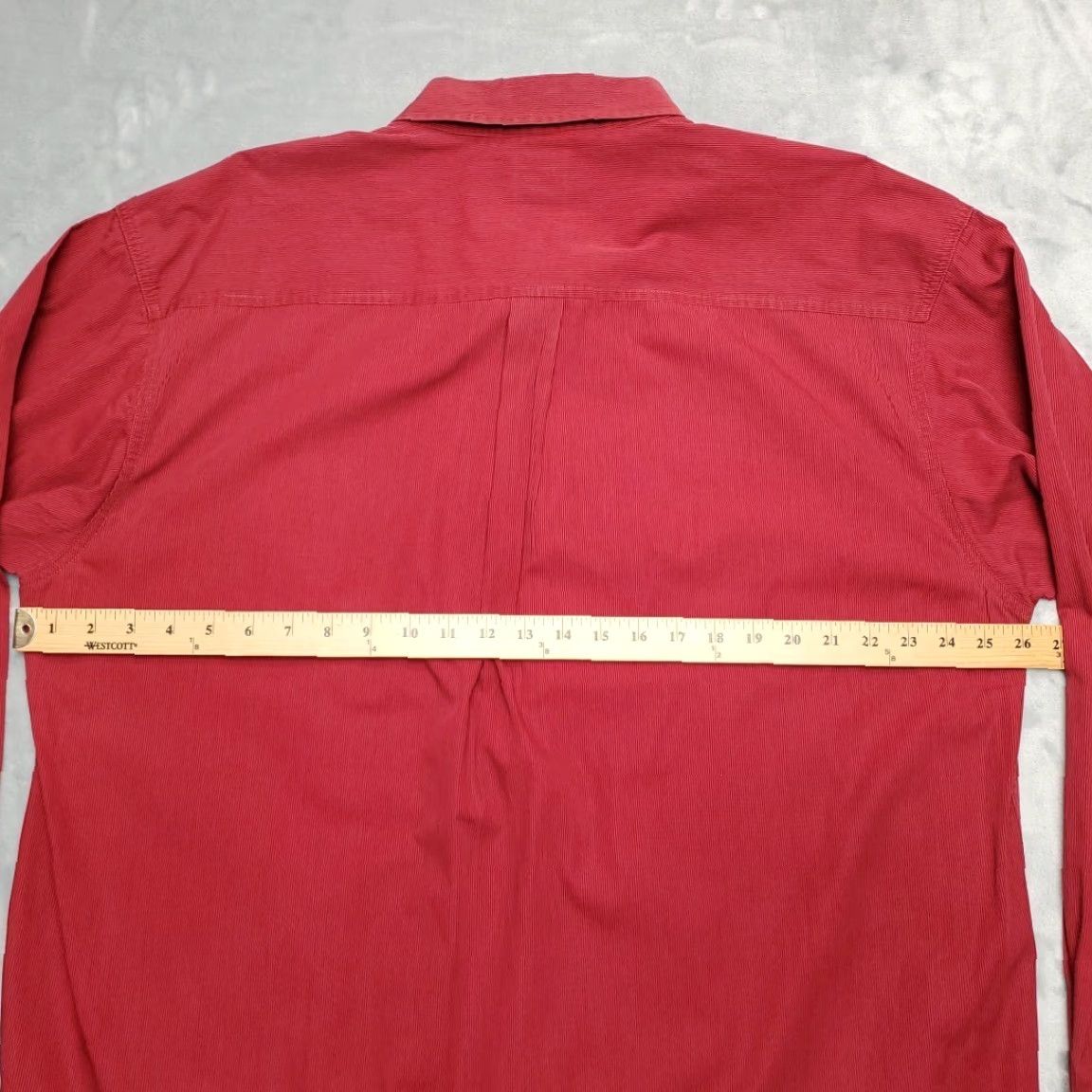 Vintage Cinch Shirt Mens XXL Ruby Red Micro Stripe Long Sleeve Western Cowboy Ranch Size US XXL / EU 58 / 5 - 7 Thumbnail