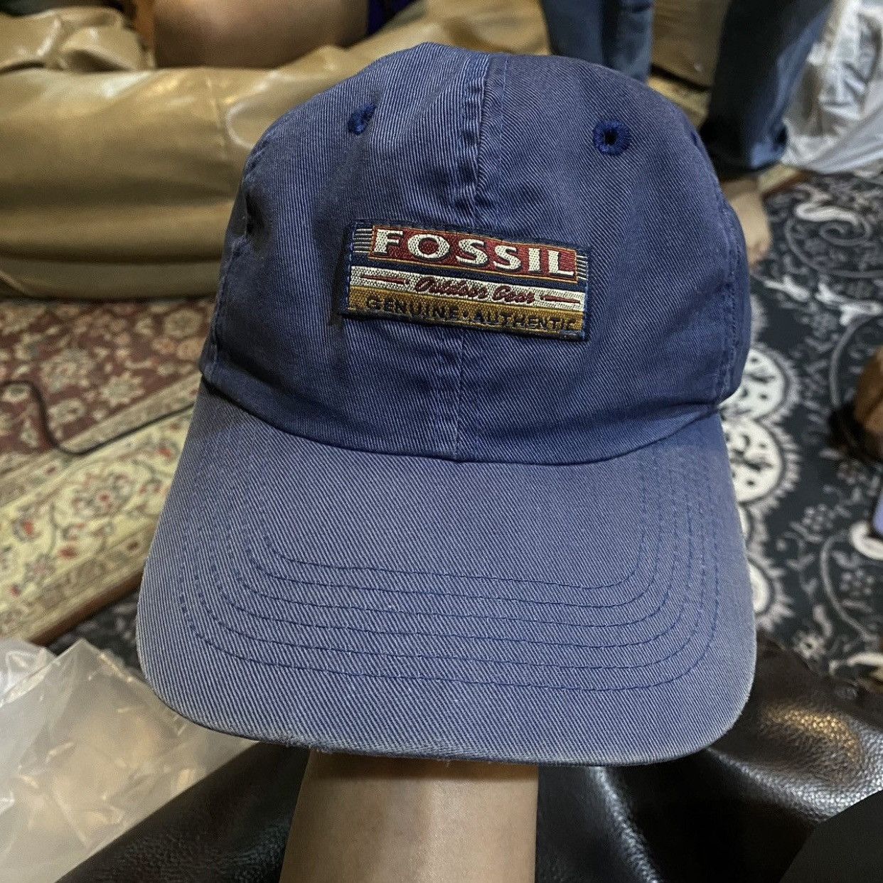 Fossil 🔥Very Rare🔥 vintage Fossil baseball cap patch spell out logo Size ONE SIZE - 1 Thumbnail