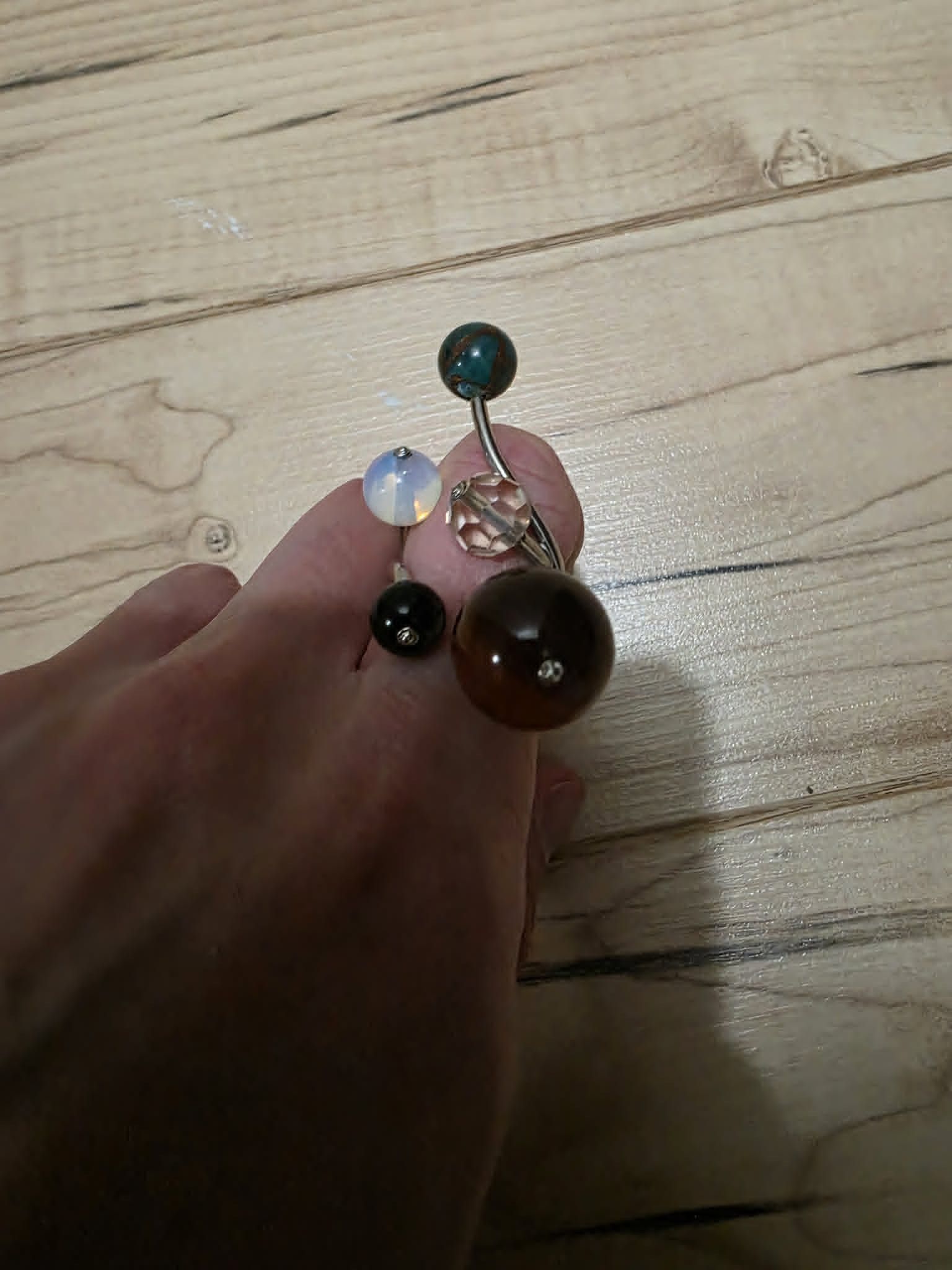 PANCONESI Panconesi Glass Orb Sculptural Ring – Size 7.5 Size ONE SIZE - 3 Thumbnail