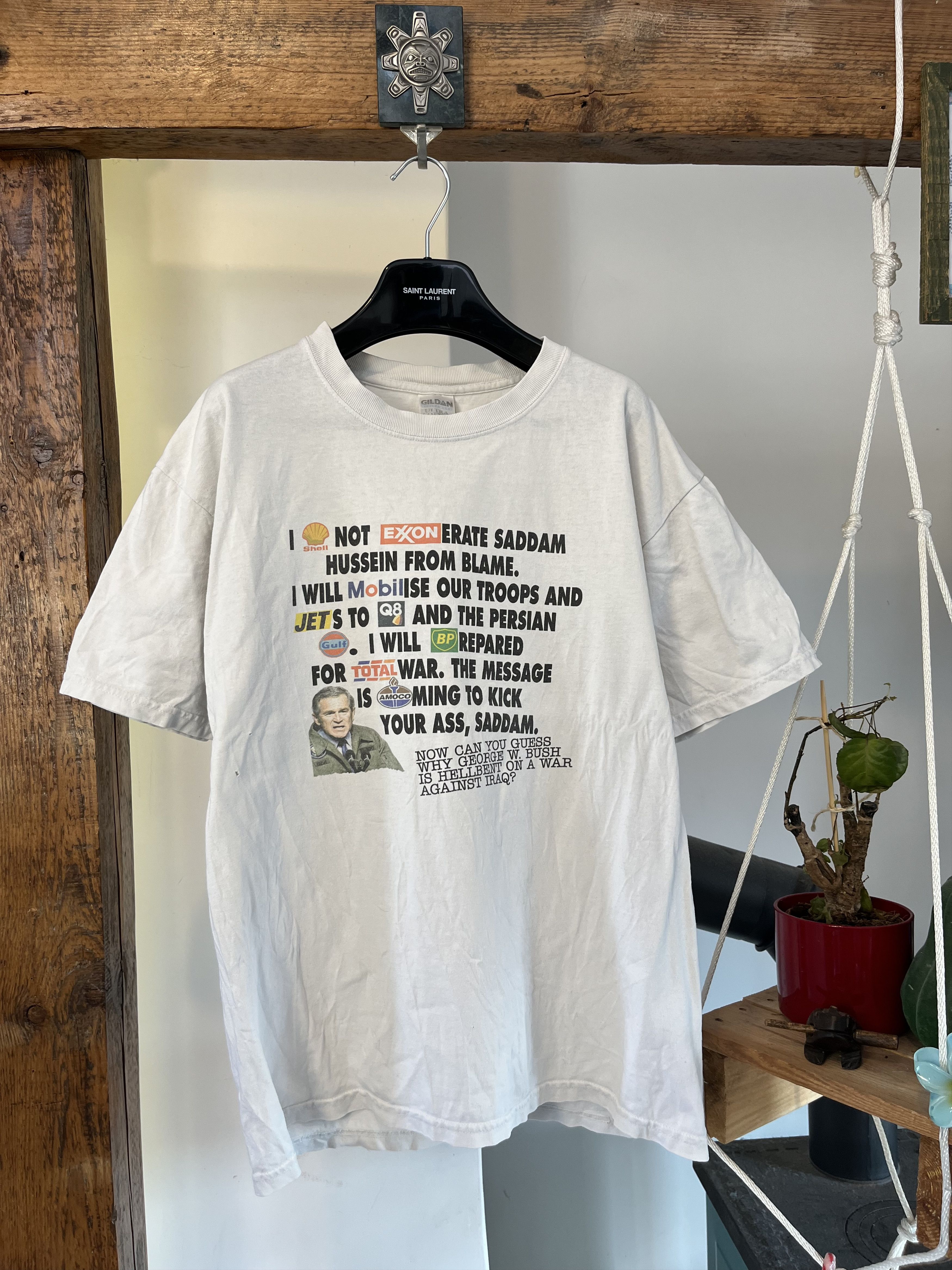 Vintage George Bush Iraq War Humor Gildan Ultra Cotton