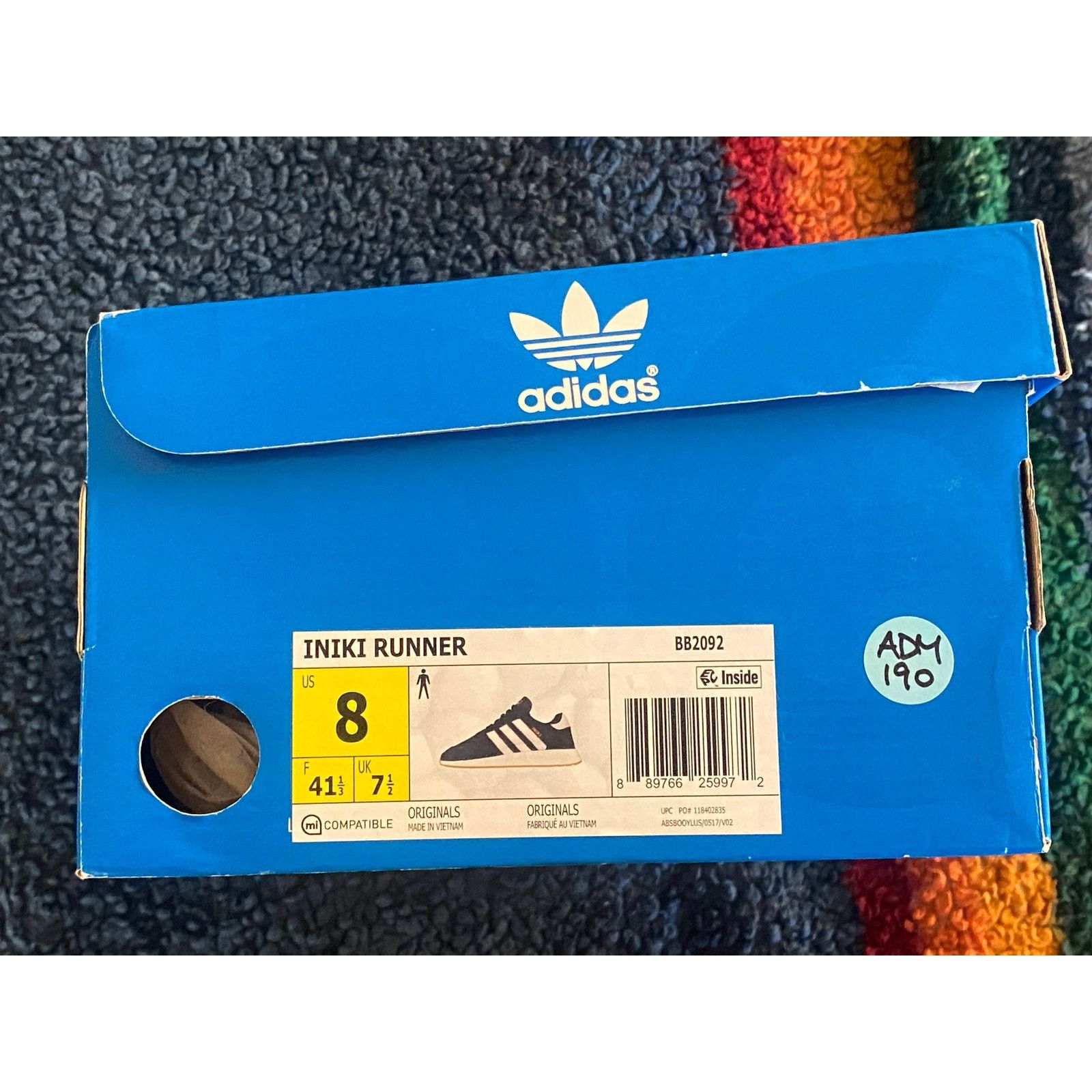 Adidas Adidas Iniki Boost 'Collegiate Navy' m8 w9.5 Size US 8 / EU 41 - 8 Thumbnail
