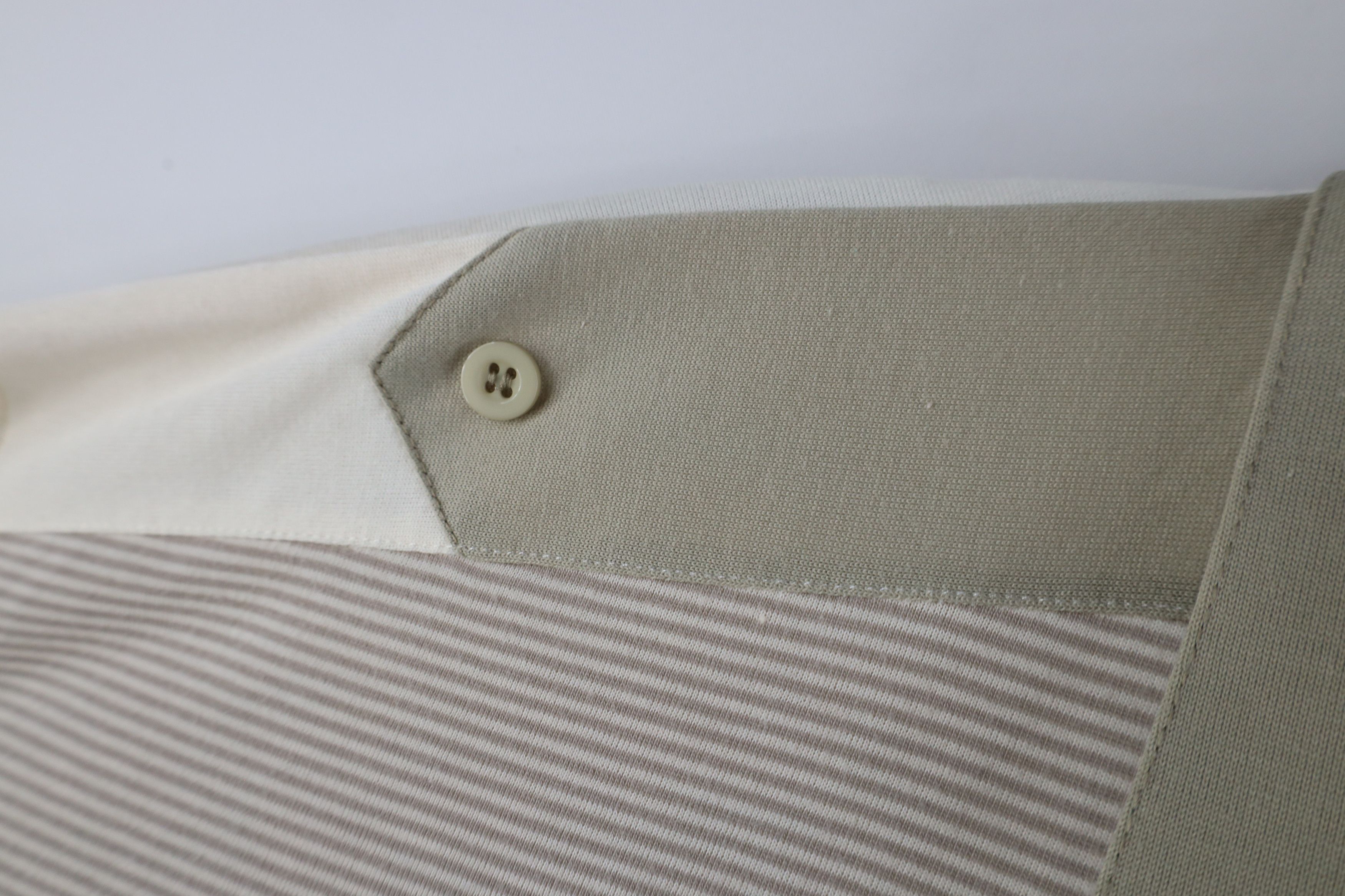 Vintage Vintage 90s Streetwear Collared Pullover Polo Shirt Cream Size US L / EU 52-54 / 3 - 5 Thumbnail