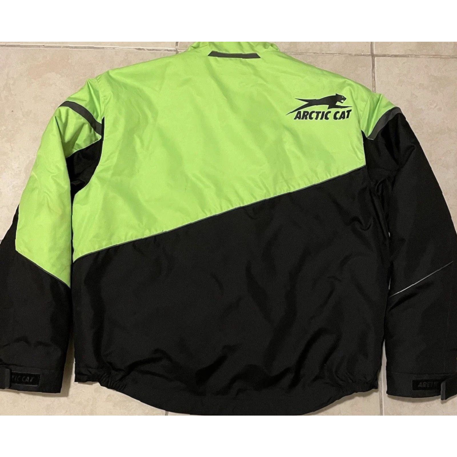Vintage VINTAGE Arctic Cat Edge Advantage Snowmobile Racing Jacket XL Green Bomber Jacket Men XL Skiing Size US XL / EU 56 / 4 - 2 Thumbnail