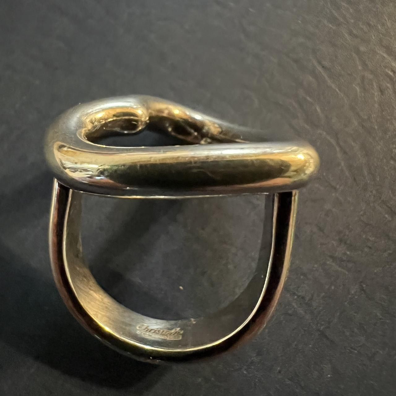 Other Idole De Christofle Sterling Silver Heart Ring Size ONE SIZE - 2 Thumbnail