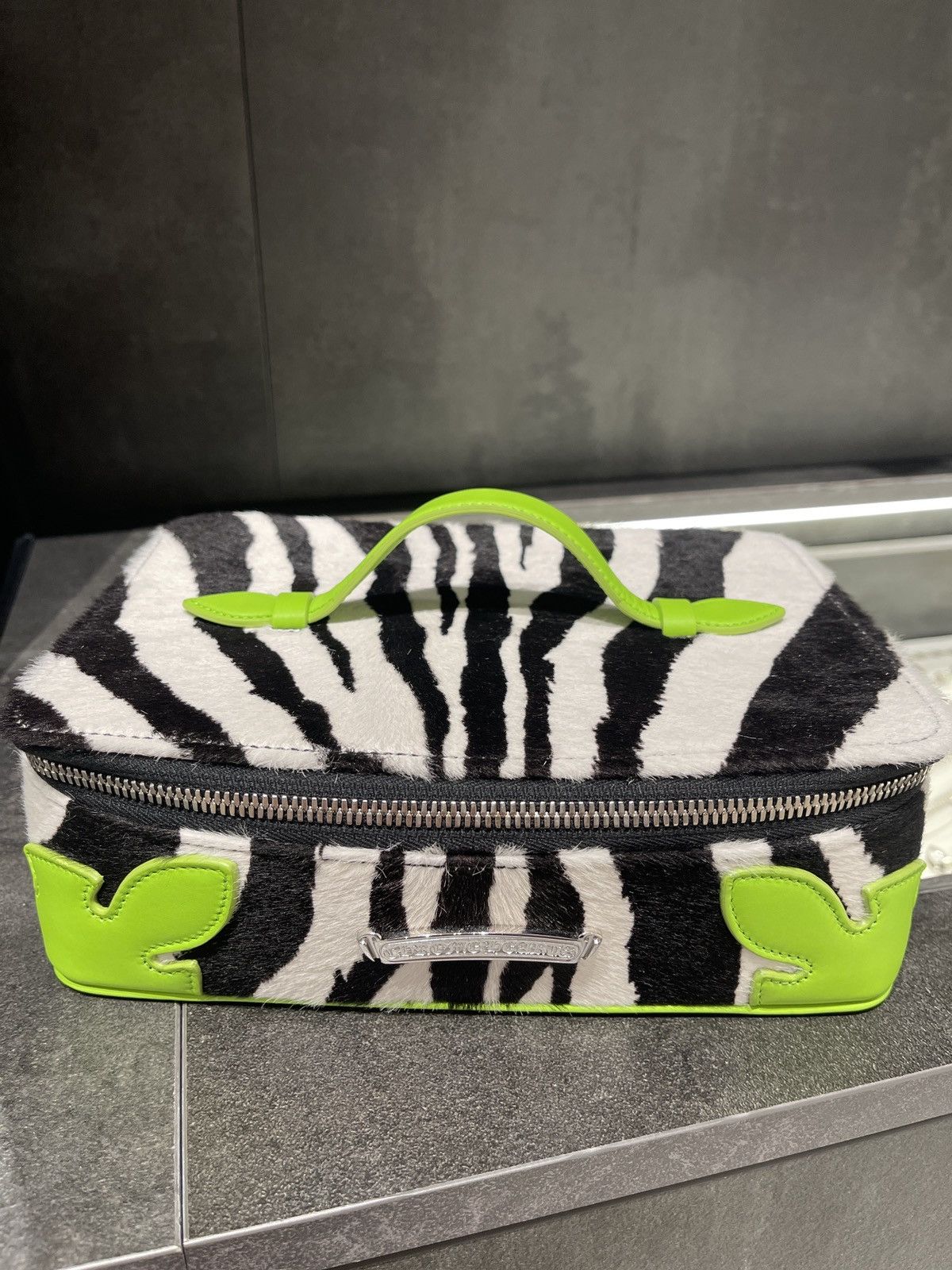 Chrome Hearts Chrome Hearts Green Zebra Pony Hair Flame Patch Jewelry Case Size ONE SIZE - 9 Thumbnail