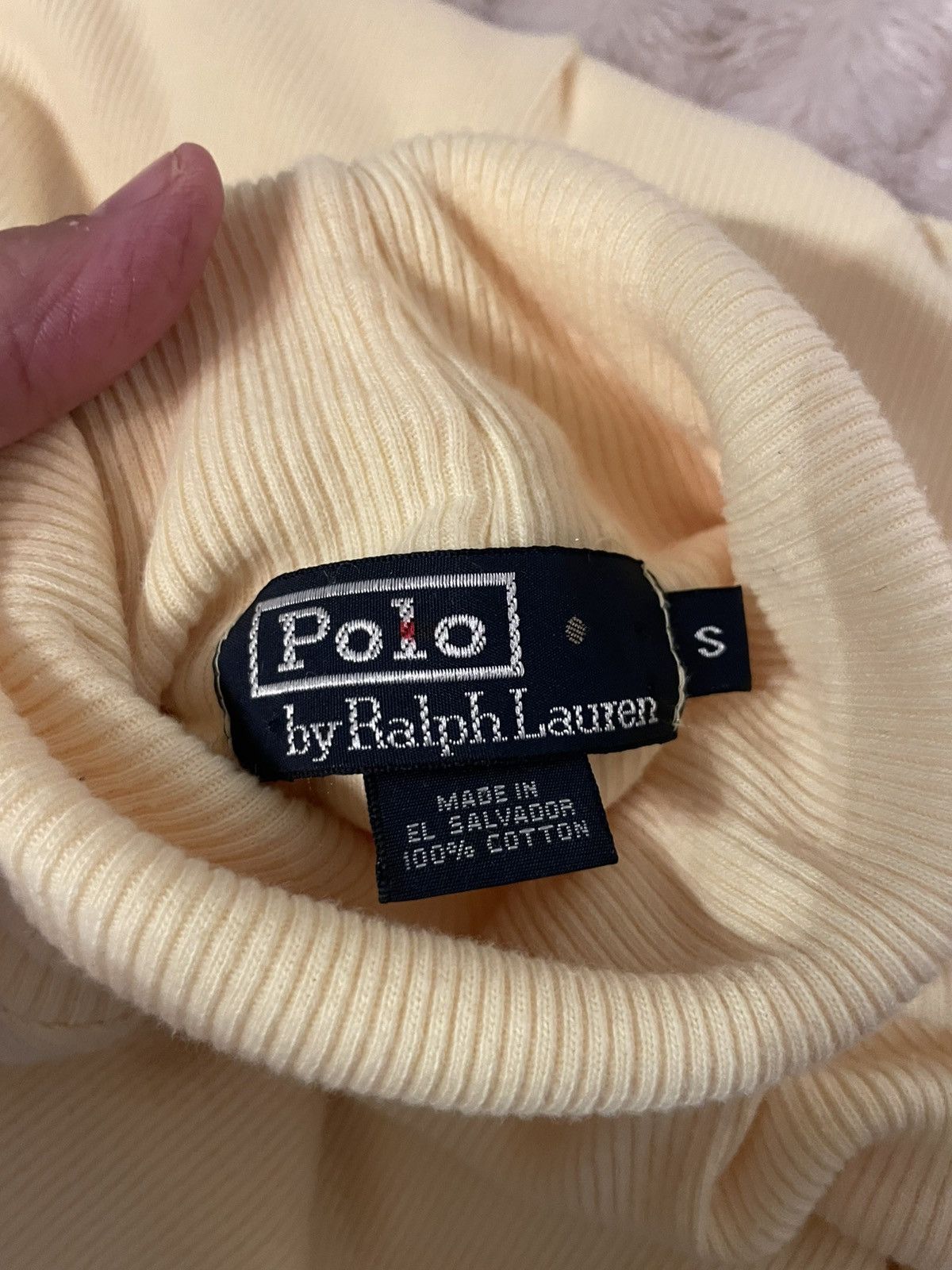Polo Ralph Lauren Cotton Ribbed Turtleneck sweater Size US S / EU 44-46 / 1 - 7 Thumbnail