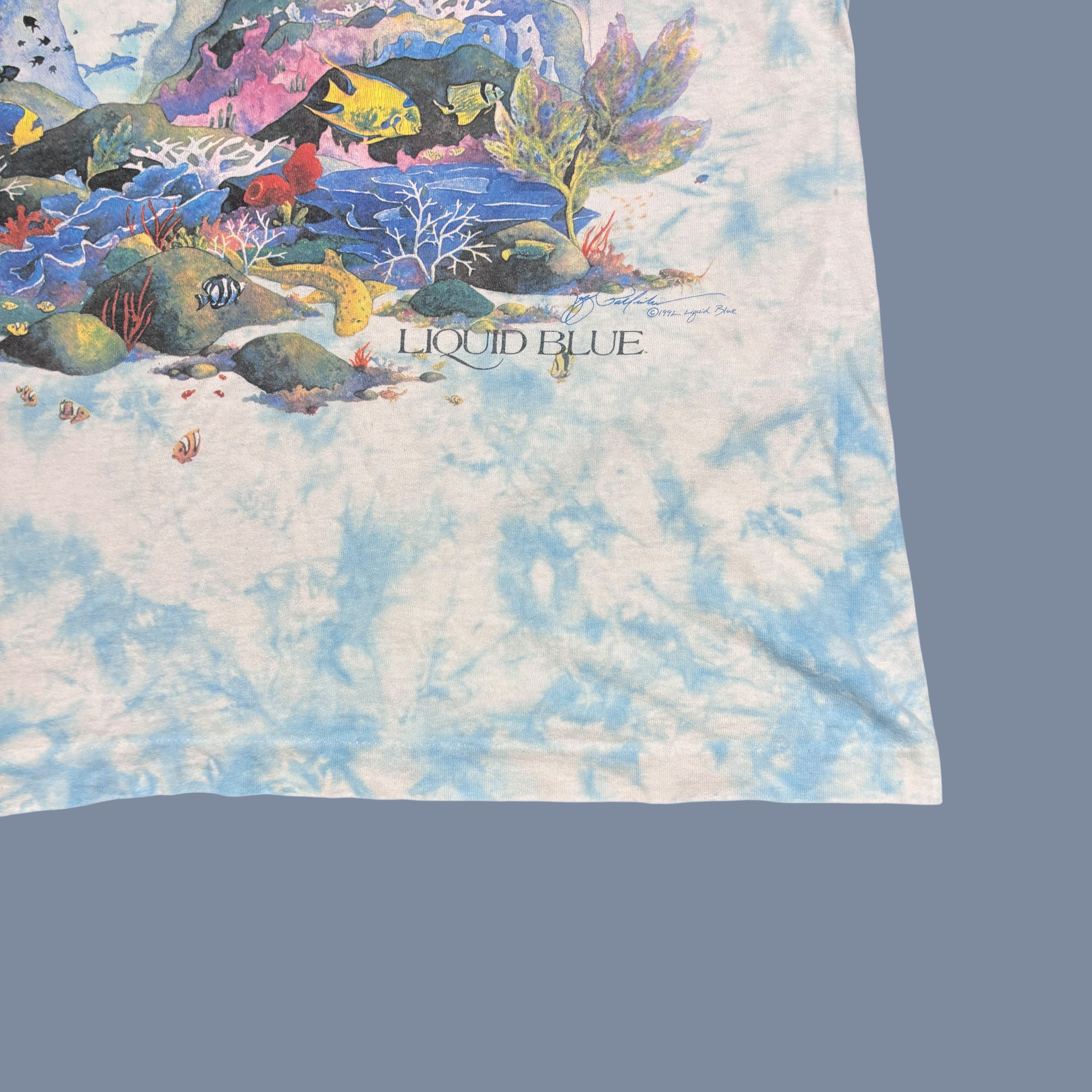 Liquid Blue Vintage Liquid Blue Shirt 90s Single Stitch All Over Print Size US XL / EU 56 / 4 - 18 Thumbnail