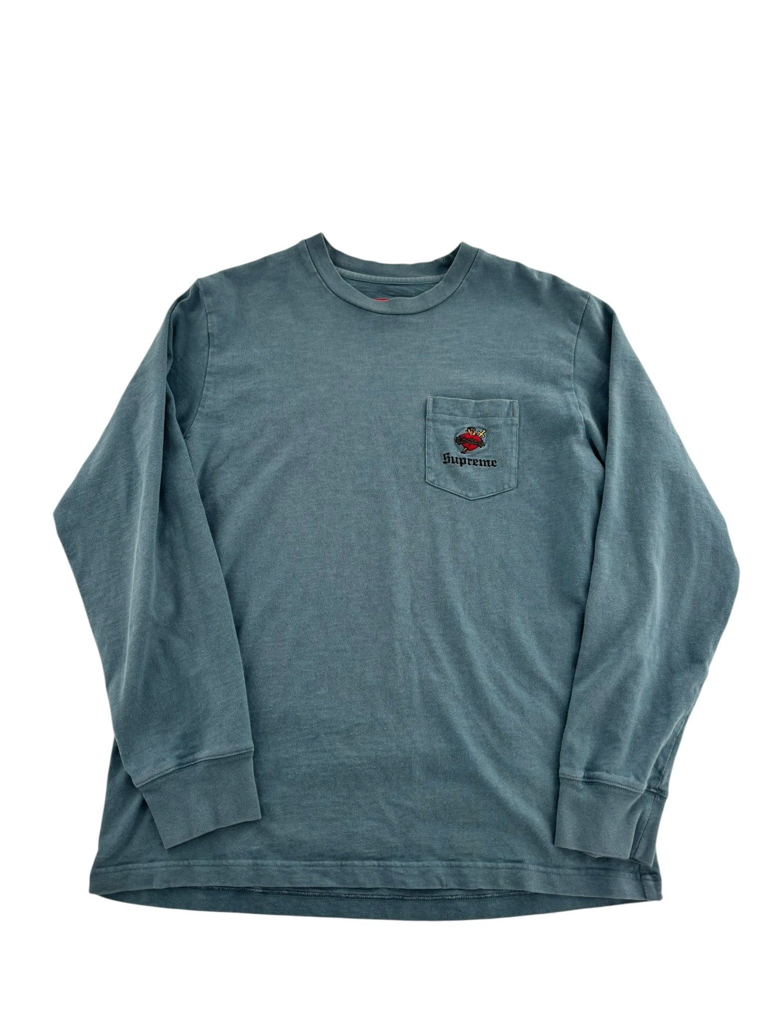 Supreme Sacred Heart Tee Light Blue Size US M / EU 48-50 / 2 - 1 Thumbnail