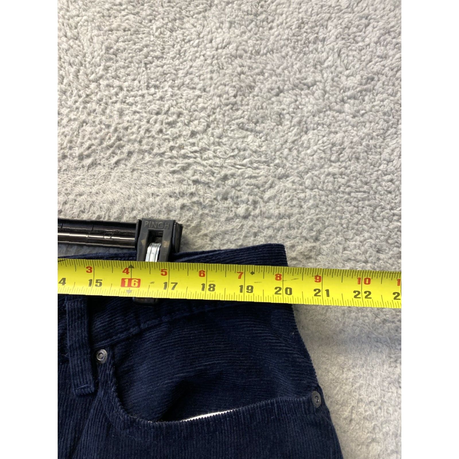 Lands' End LANDS' END Men's Corduroy Pants Navy 40x32 Regular Flat Front Chino Traditional Fit - Size 40 Waist, Navy, Mens Size US 40 / EU 56 - 3 Thumbnail