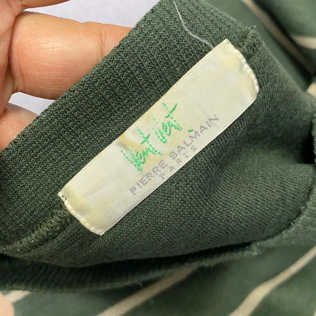 Pierre Balmain Vintage Vent Vent Pierre Balmain Paris Stripe Sweatshirt Size US L / EU 52-54 / 3 - 10 Thumbnail