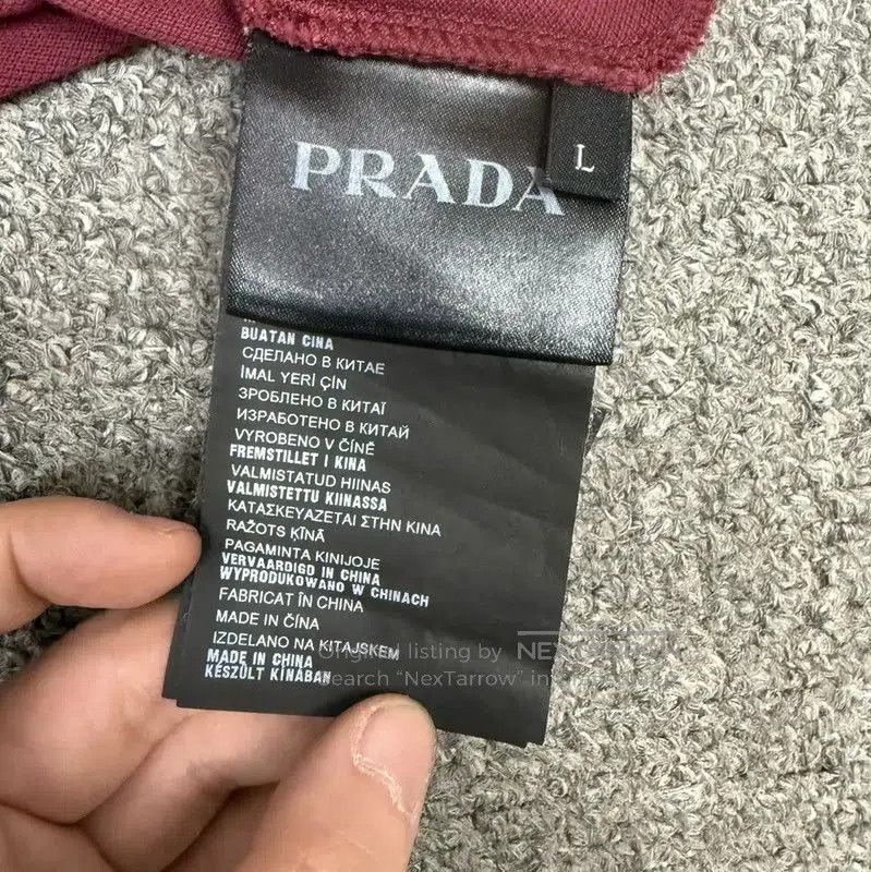Prada Prada Red Cotton Men's Polo Shirt. Size US M / EU 48-50 / 2 - 4 Thumbnail
