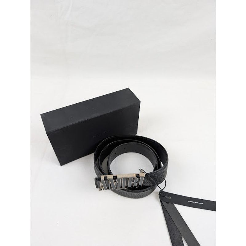 Amiri o1rshd1 Size: 100 /4CM Enamel Amiri Core Belt in Black Size 40 - 5 Thumbnail
