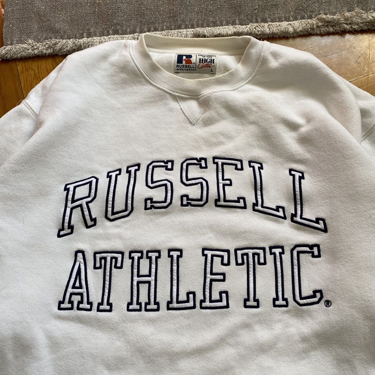 Russell Athletic VINTAGE RUSSEL ATHLETIC BOXY BIG LOGO SWEATSHIRT Size US L / EU 52-54 / 3 - 2 Thumbnail