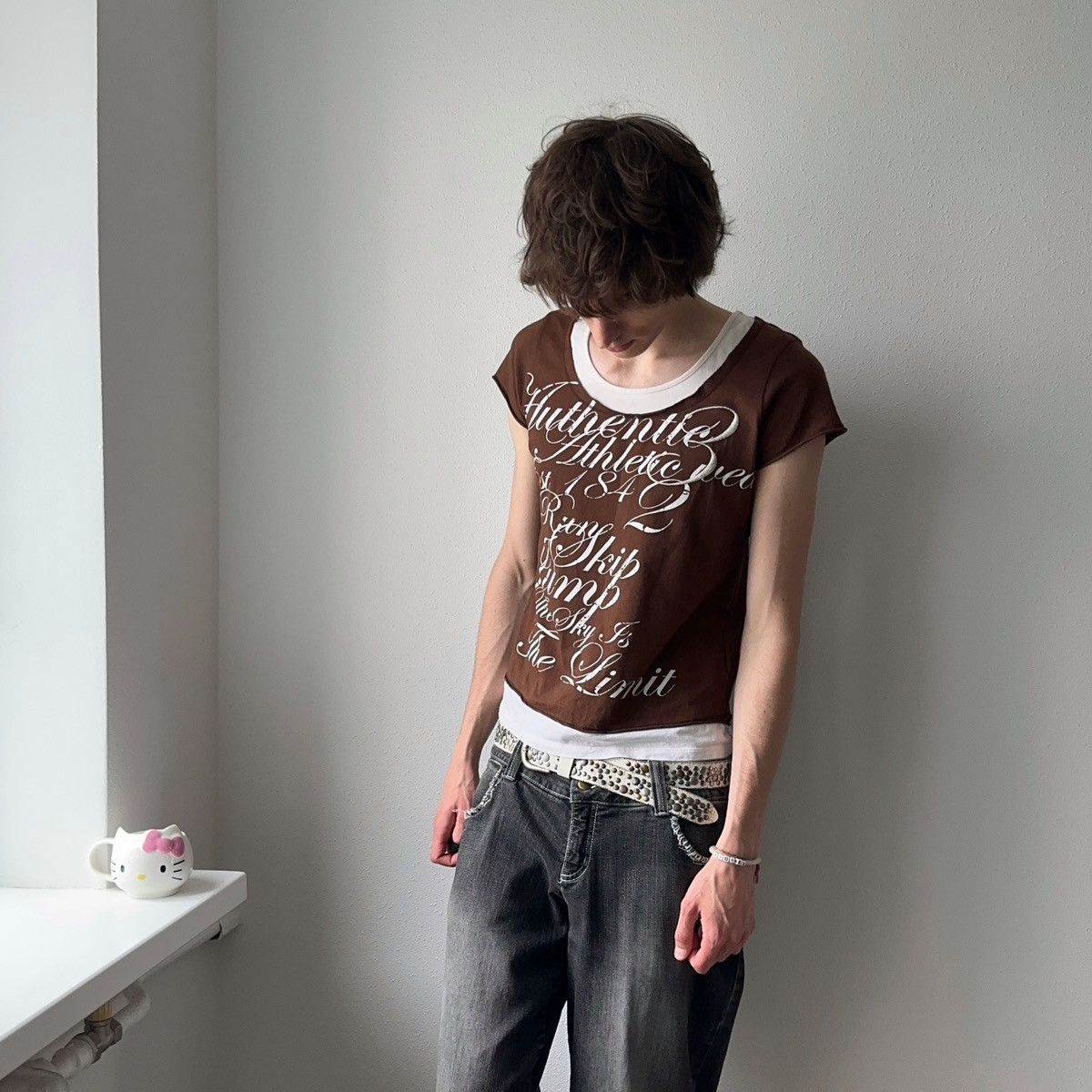 Hysteric Glamour × Undercover Japan Poem T Shirt Double Layered Cop Copine Style Size M / US 6-8 / IT 42-44 - 7 Thumbnail