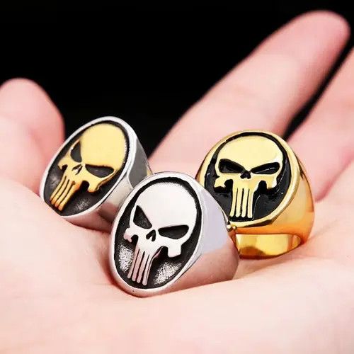 Other Punisher Skull Ring ( size 7-13 ) Size ONE SIZE - 1 Thumbnail