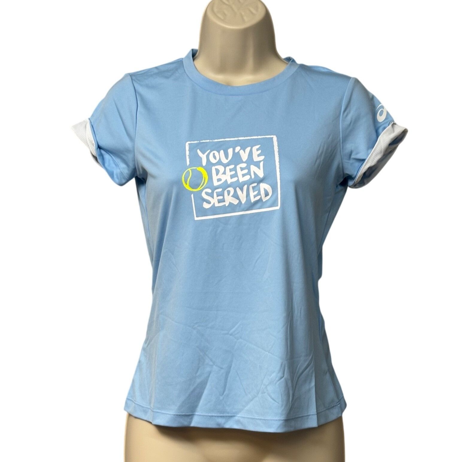 Asics Women's Court Graphic Tee, Arctic Sky, Sz. XS Size XS / US 0-2 / IT 36-38 - 1 Thumbnail