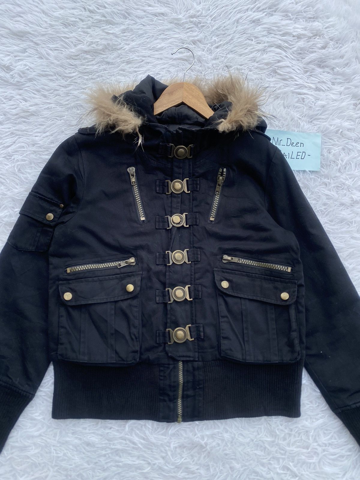 Japanese Brand Rare Rote Rose Japanese Brand Furry Jacket Size US S / EU 44-46 / 1 - 2 Thumbnail
