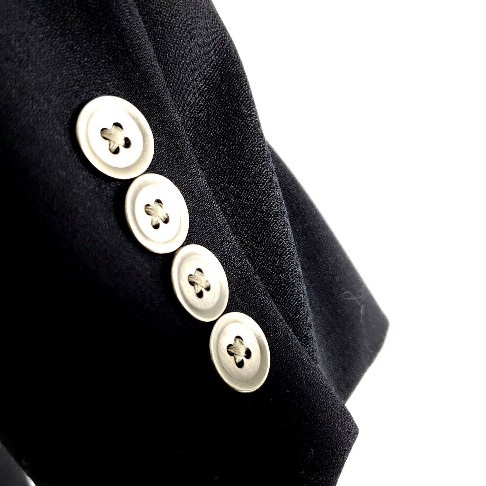 Calvin Klein Calvin Klein Wool 2 Silver Button Blazer 42L Or Slim 44L Bla Size 42L - 3 Thumbnail