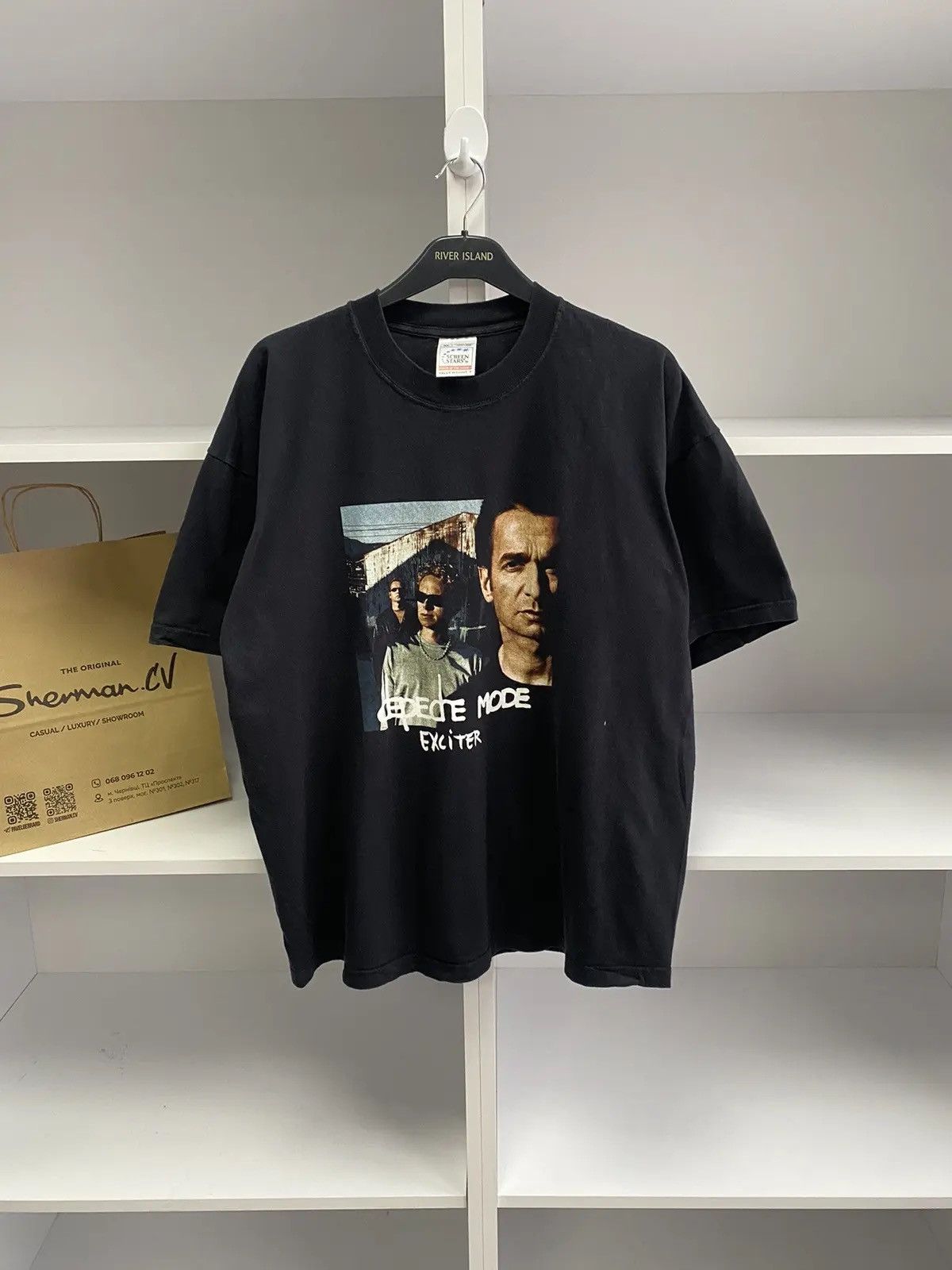 Band Tees × Vintage Vintage 2001 Depeche Mode Exciter Tour Tee Size US XL / EU 56 / 4 - 4 Thumbnail